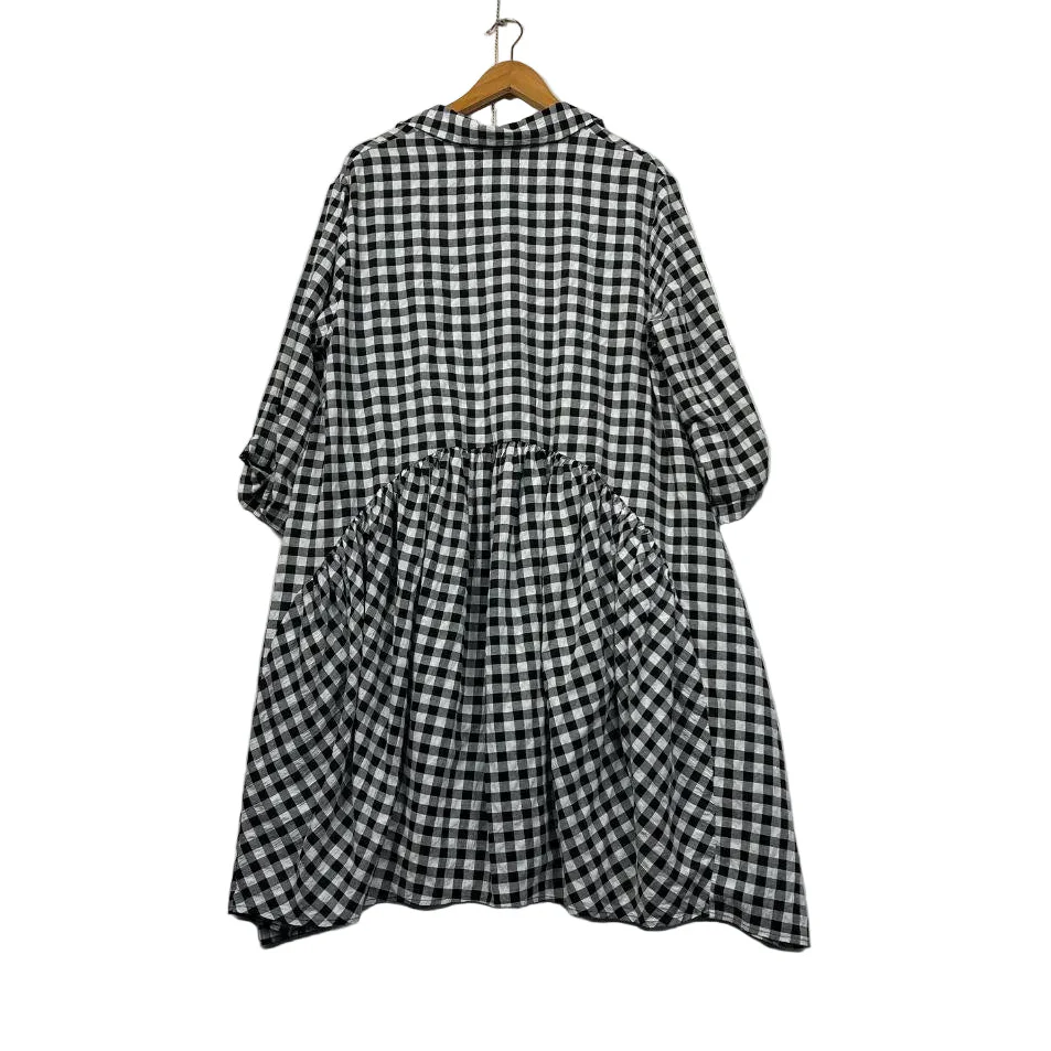 She Street Black White Gingham Dress - Size M/L - Image 4