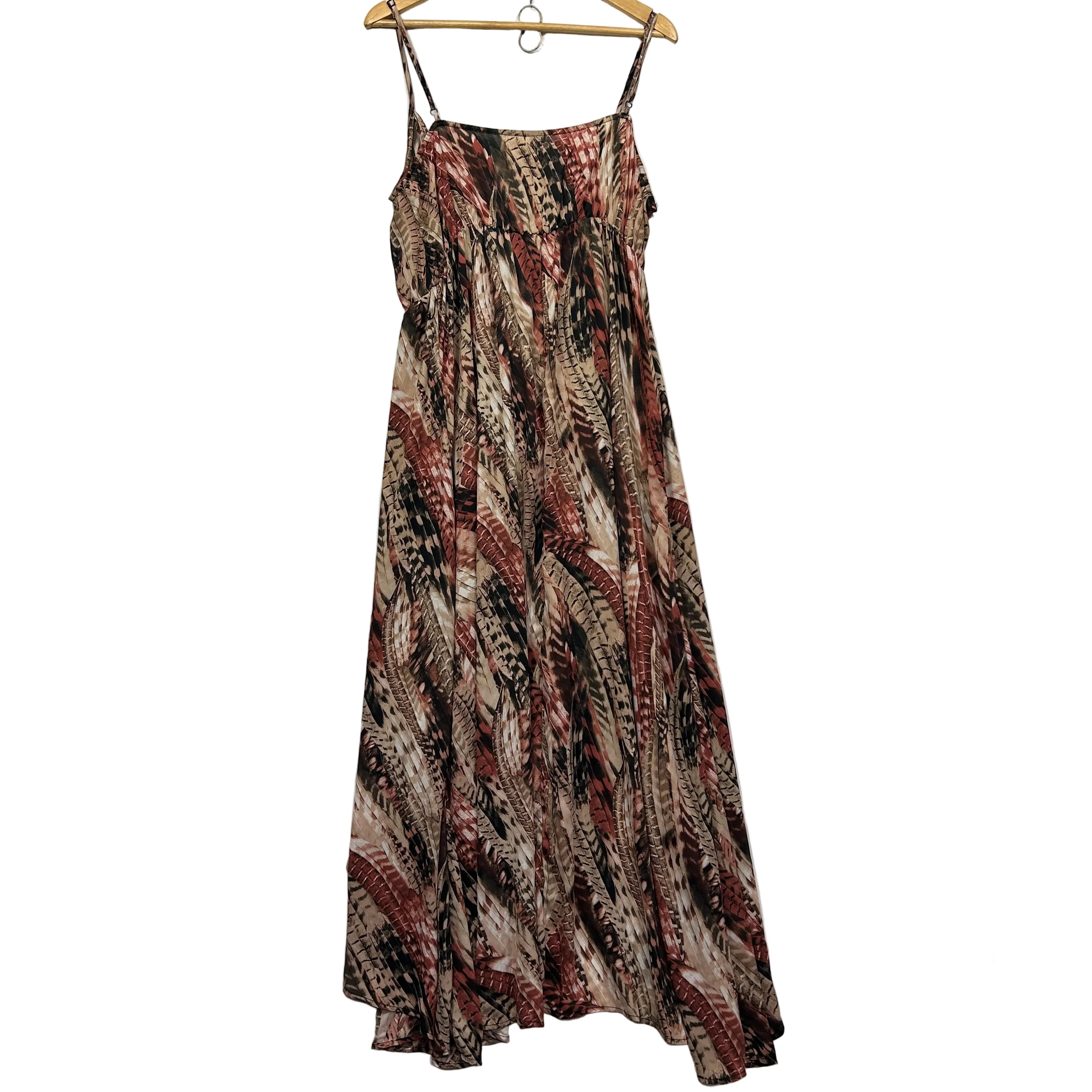 Shein Curve Brown Animal Print Dress - Size 1XL - Image 4