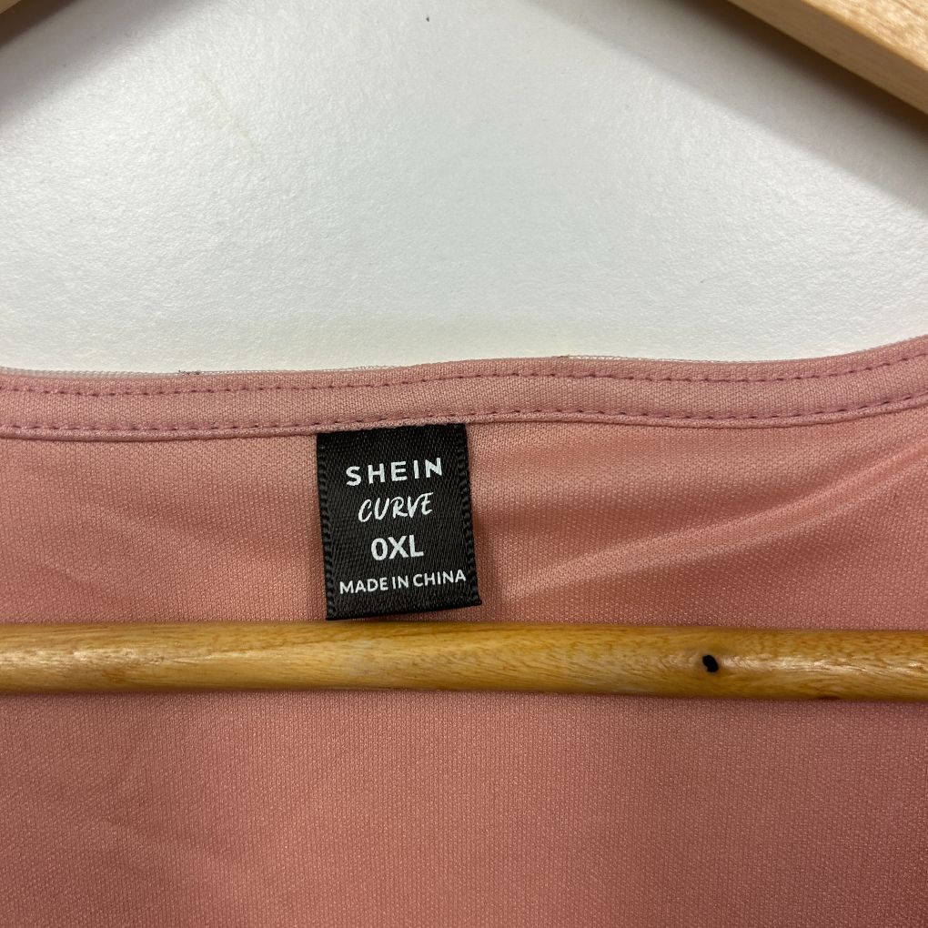 Shein Curve Pink Glitter Dress - Size 3XL - Image 3