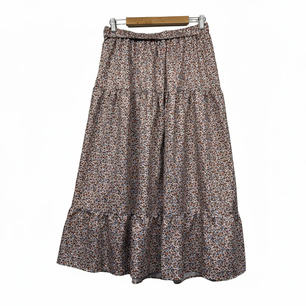 Shein Floral Tiered Maxi Skirt - Size XL