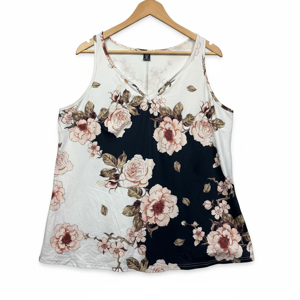 Shein Multicoloured Sleeveless Top - Size 1XL