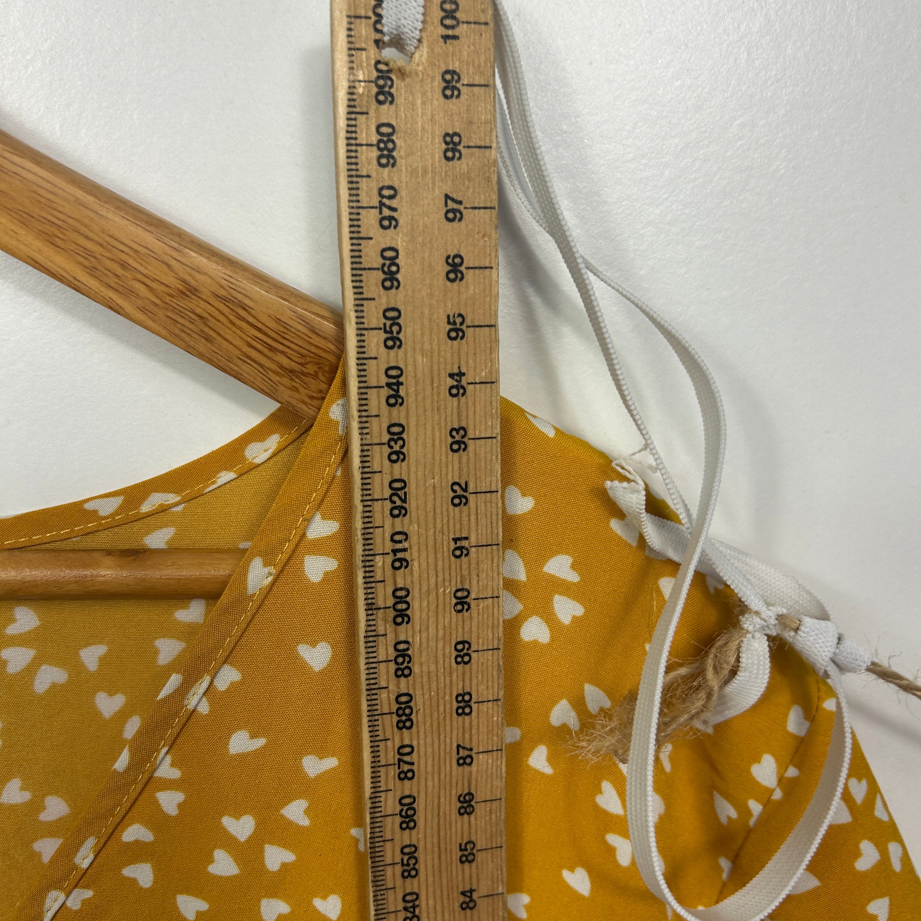Shein Mustard Yellow Heart Print Dress - Size 1XL - Image 6
