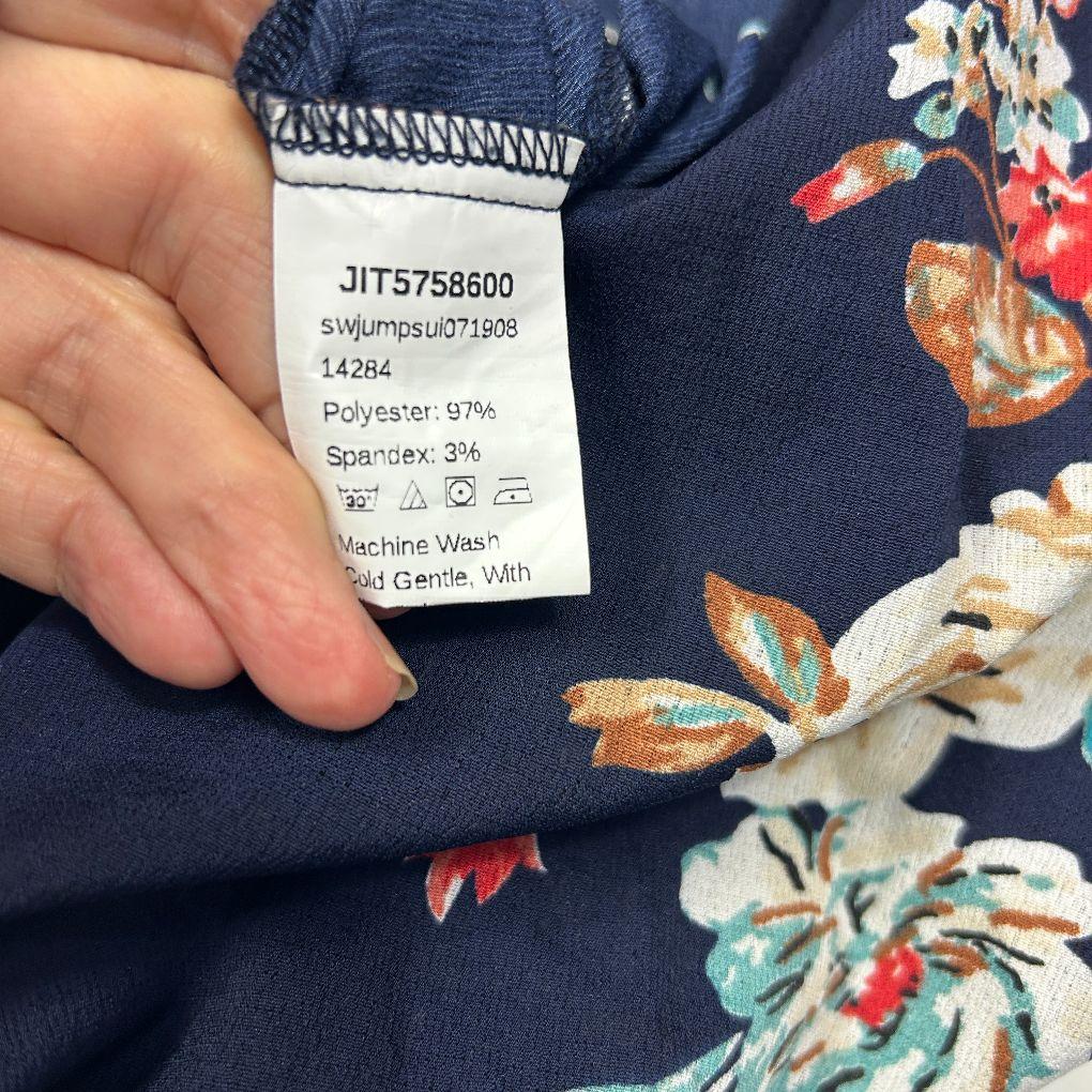Shein Navy Floral Jumpsuit - Size XL - Image 3