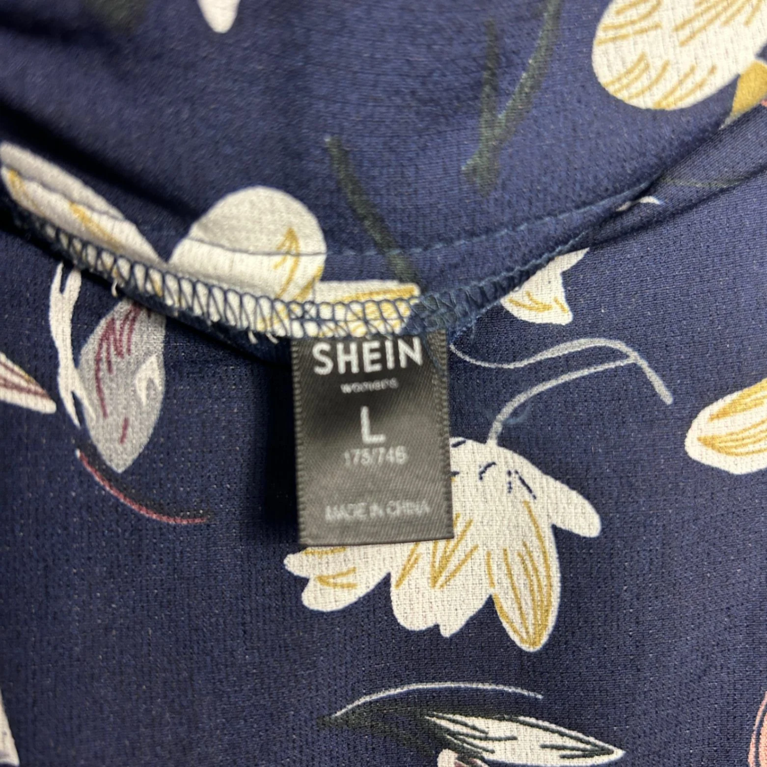 SHEIN Womens Blue Floral Maxi Skirt Size L - Image 4