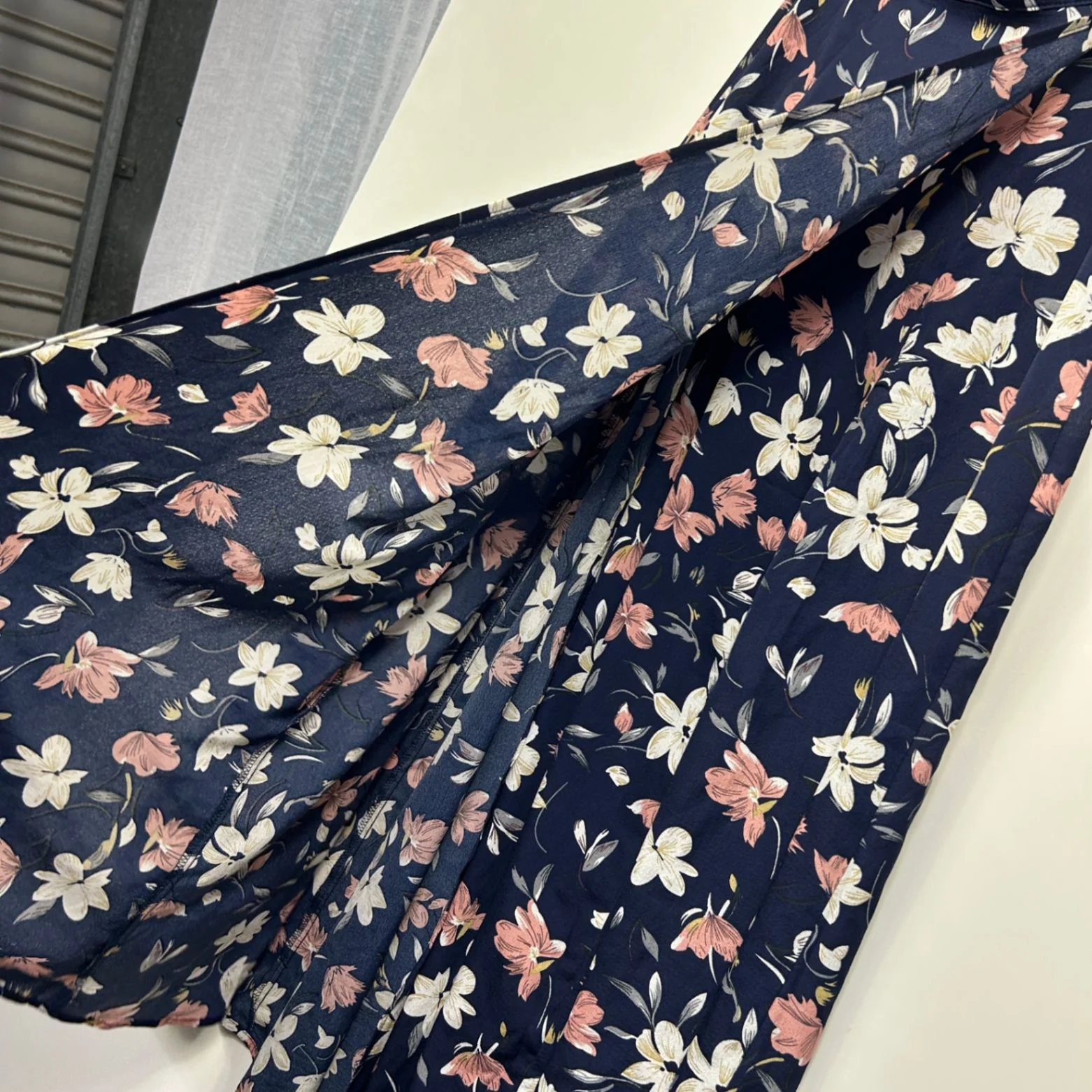 SHEIN Womens Blue Floral Maxi Skirt Size L - Image 5