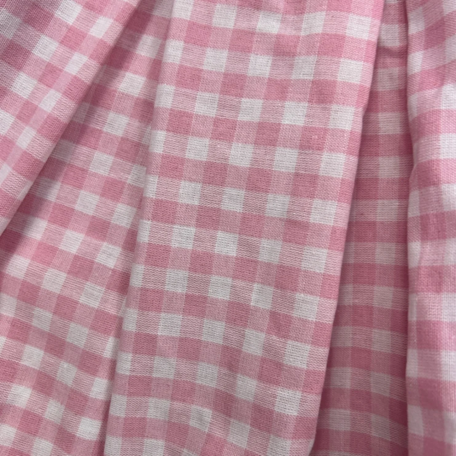 Shein Womens Pink Skater Mini Skirt Size 14 Gingham Check - Image 3