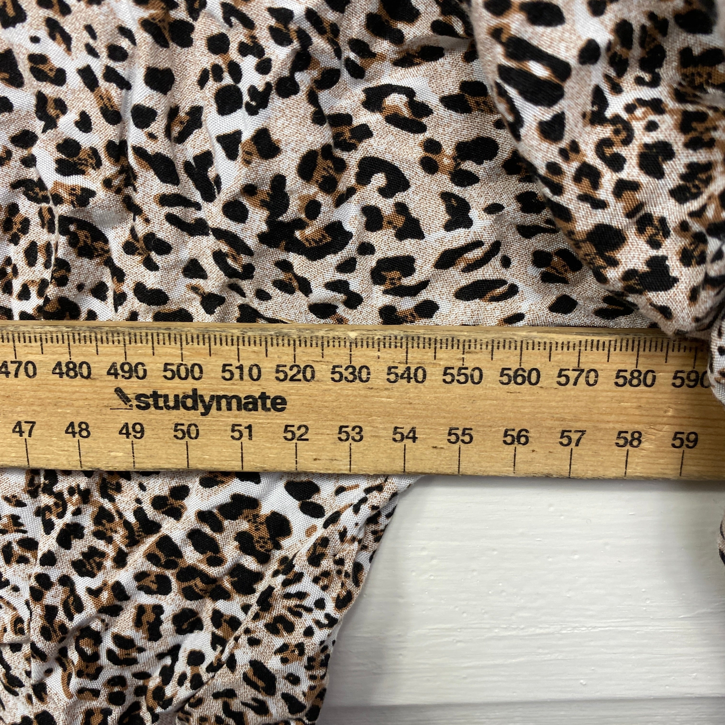 Silver Wishes Top Size 14 Button Up Animal Print Long Sleeve - Image 8