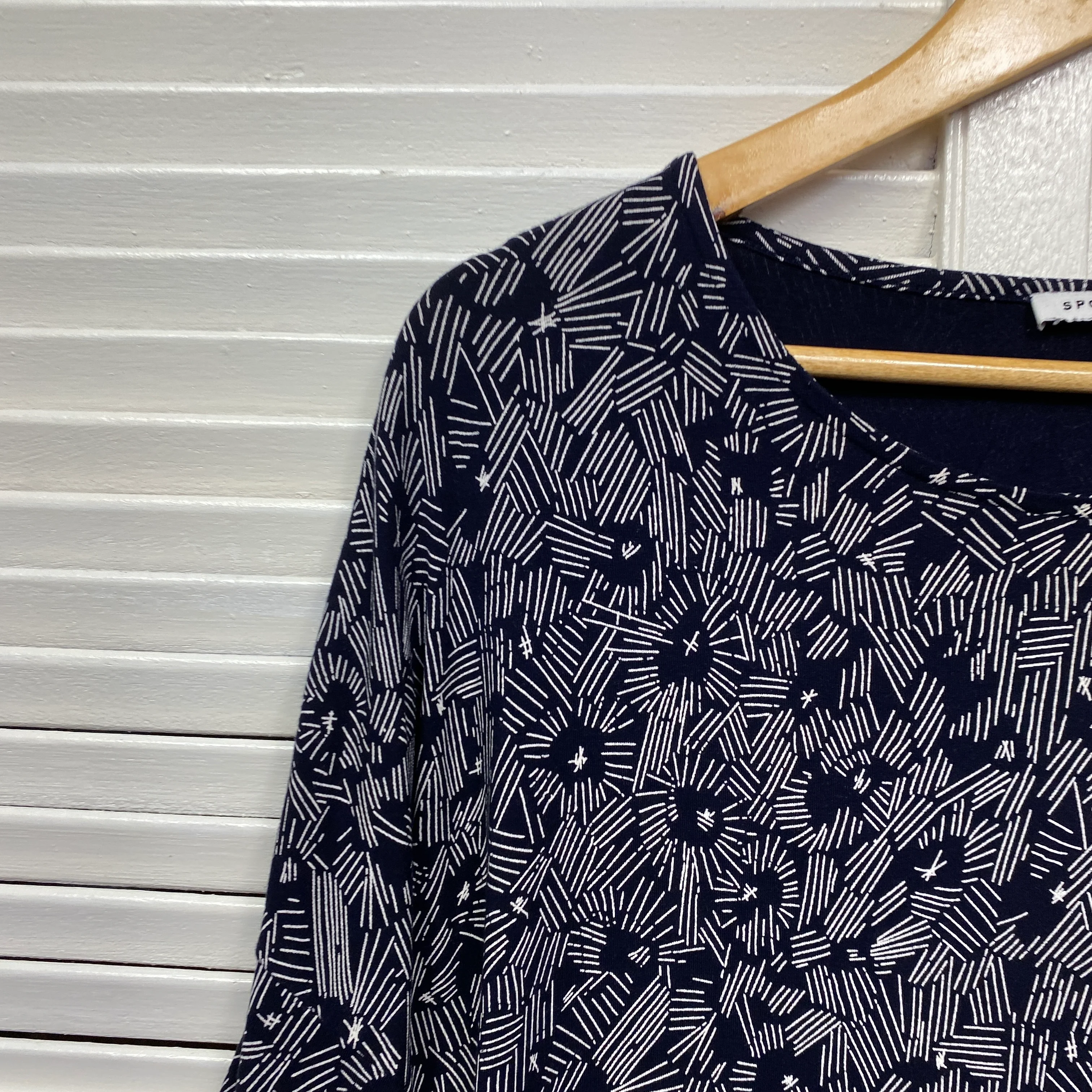 Sportscarft Top Size 14 Large Long Sleeve Navy - Image 3