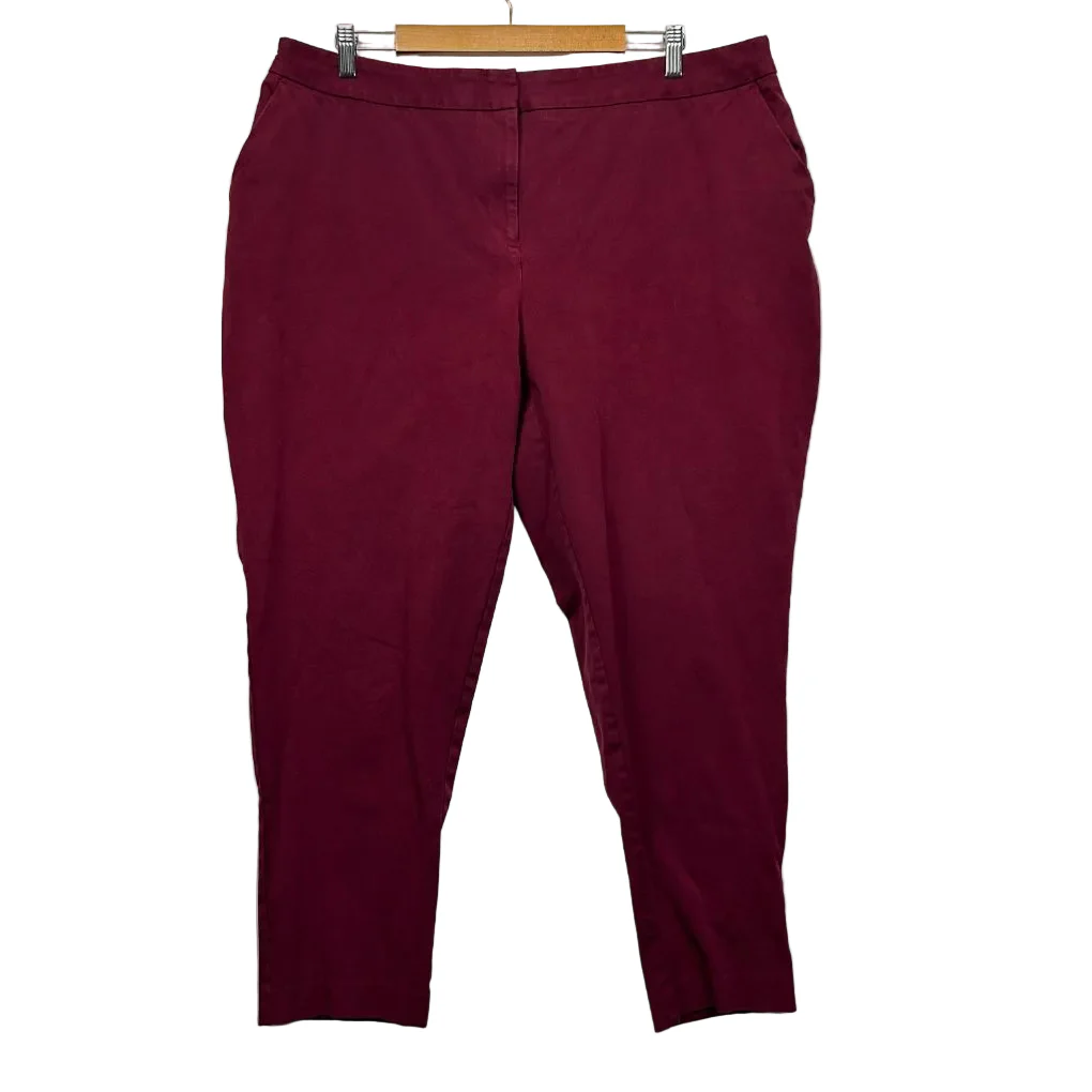 Sportscraft Burgundy Pants - Size 20