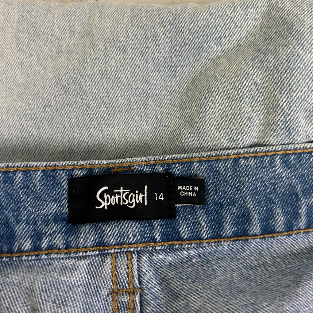Sportsgirl Light Blue Cotton Jeans - Size 14 - Image 2