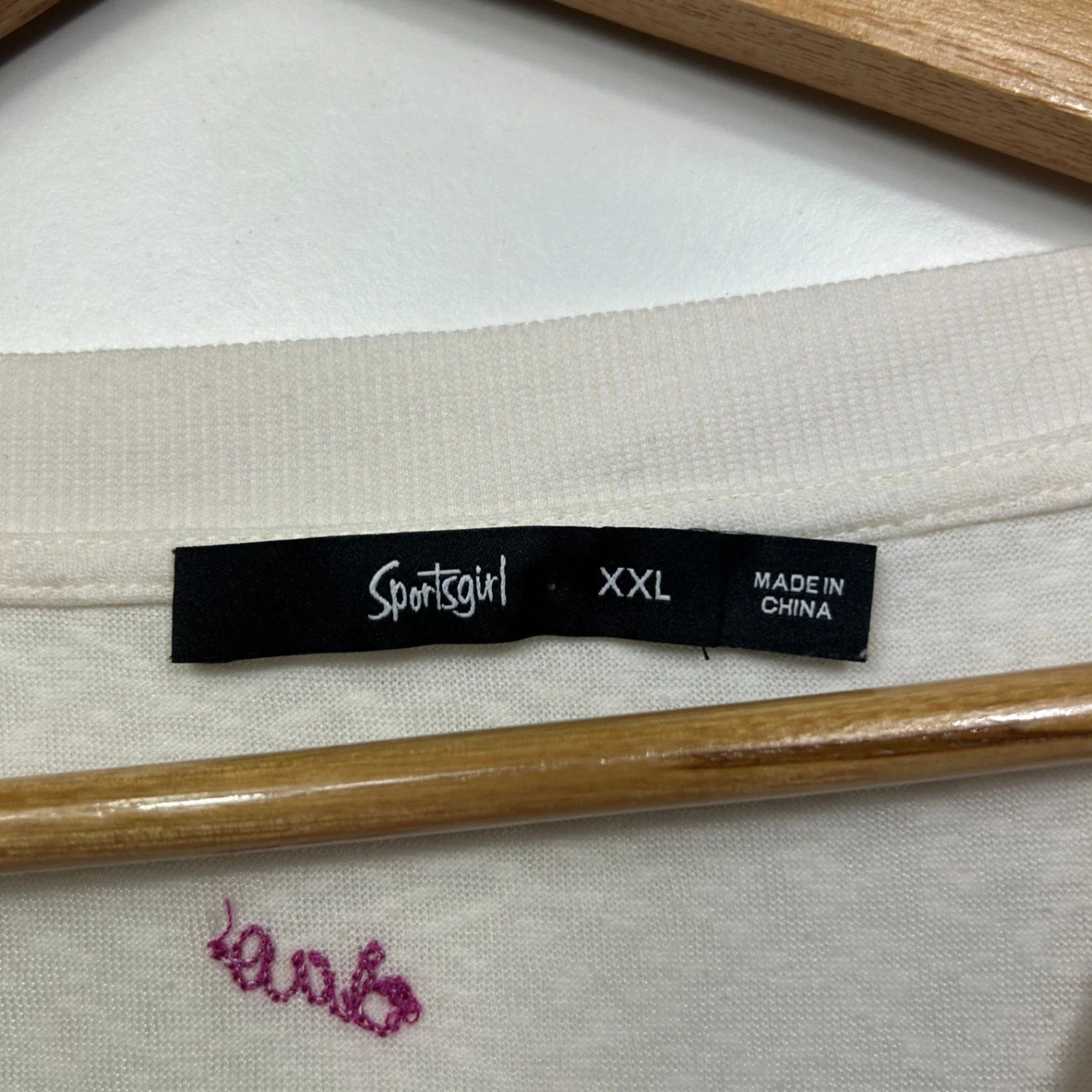 Sportsgirl White Cropped Short Sleeve Crew Neck T-Shirt Size 16 18 2XL Butterfly - Image 3
