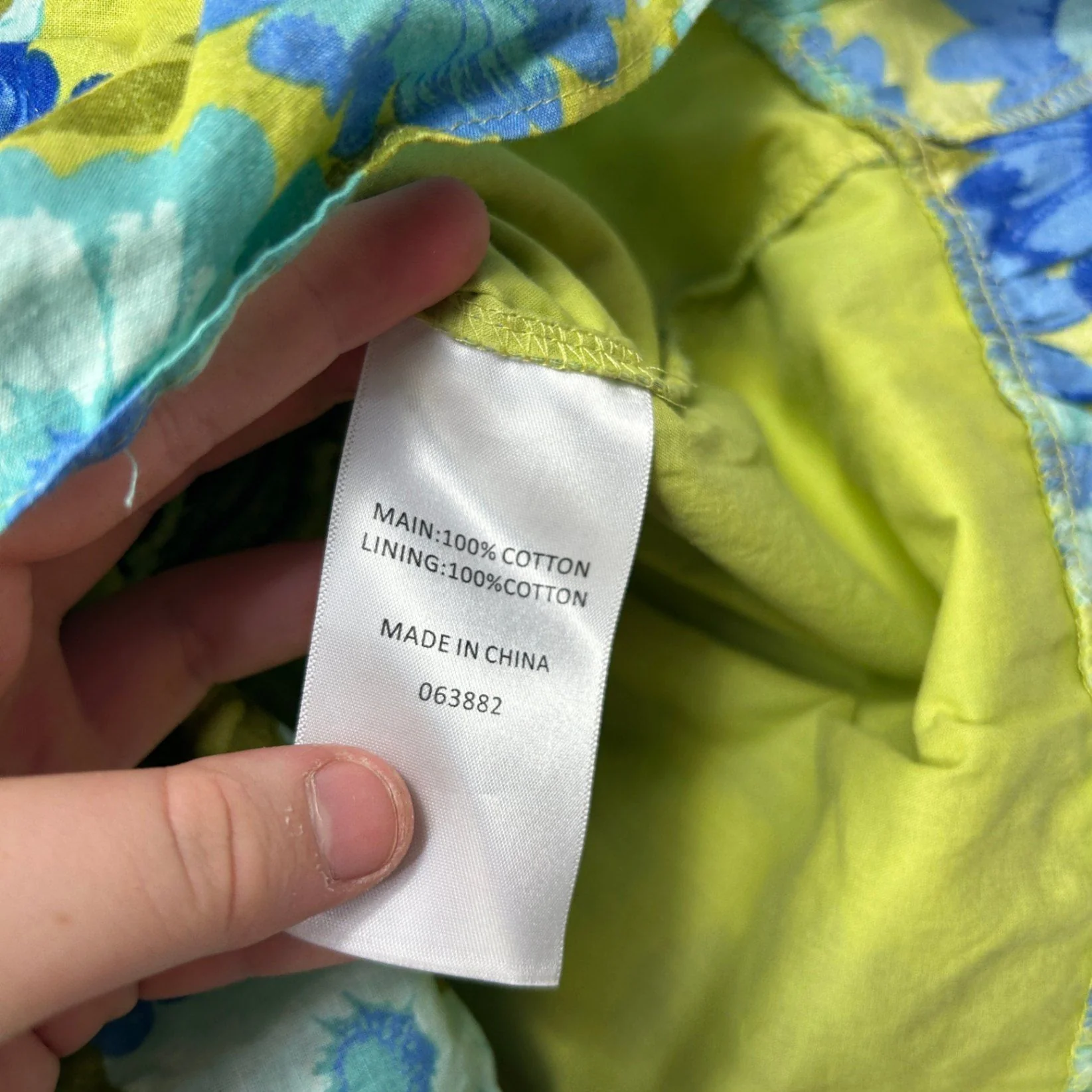 Sportsgirl Womens Blue Green Coton Floral Mini Skirt Size 16 - Image 4