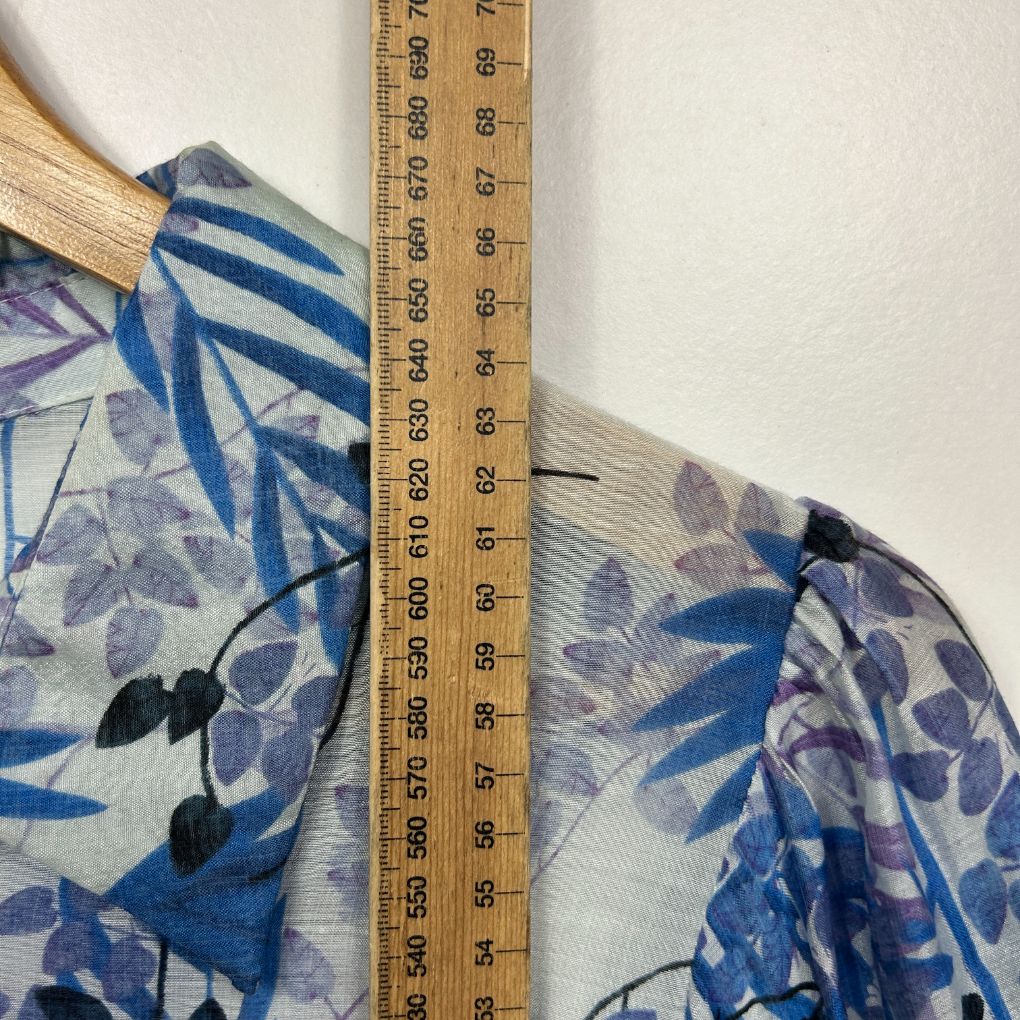 Sunny Girl Blue Floral Blouse - Size 16 - Image 8