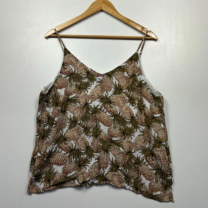 Sunny Girl Pineapple Cami Top - Size 14 - Image 3