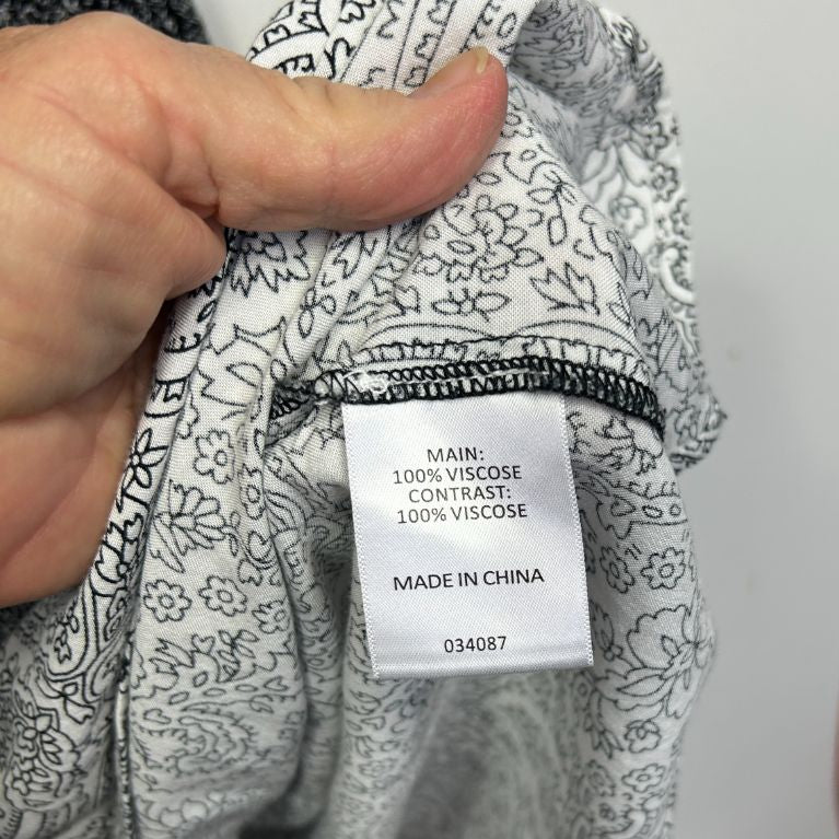 Sussan Black Paisley Dress - Size 16 - Image 3