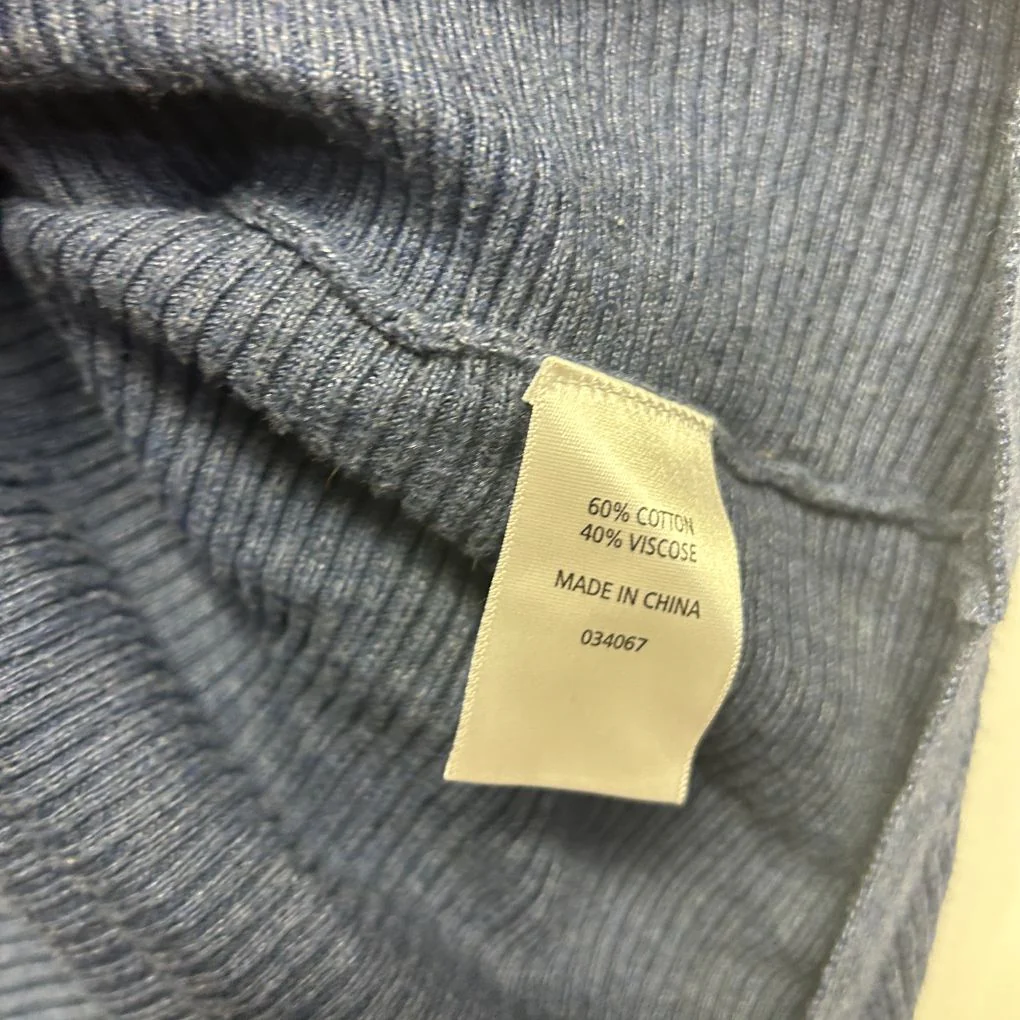 Sussan Blue Cotton Knit Jumper Top - Size XL - Image 4