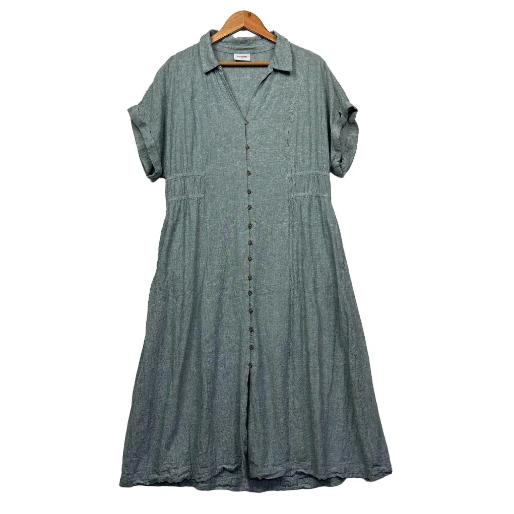 Sussan Linen Maxi Dress - Size 16