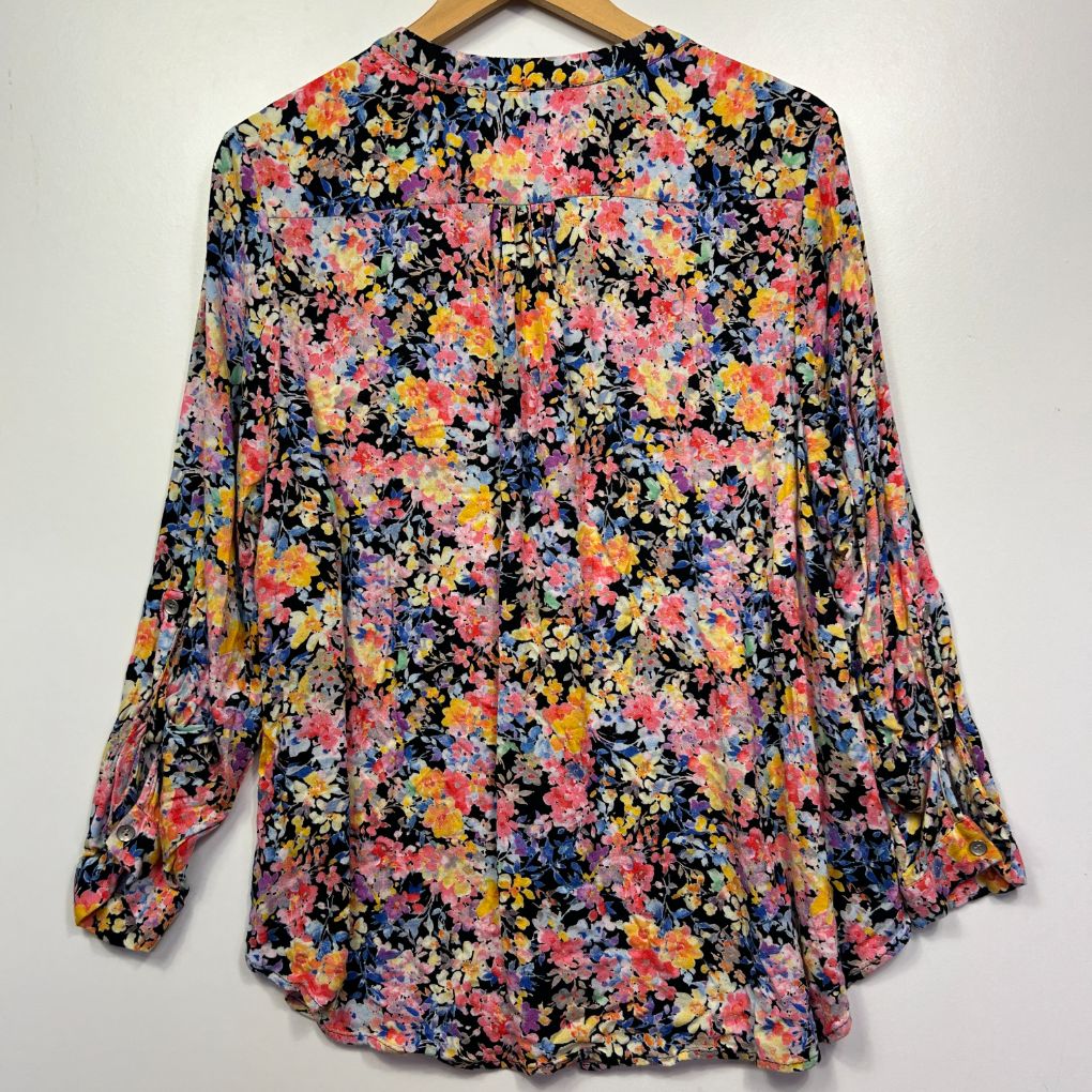 Suzanne Grae Multicoloured Floral Top - Size 18 - Image 2