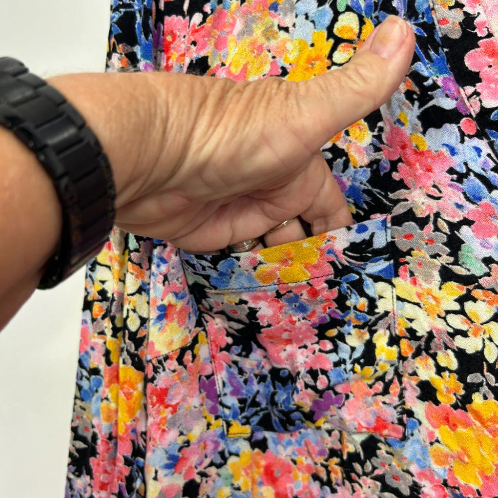 Suzanne Grae Multicoloured Floral Top - Size 18 - Image 3