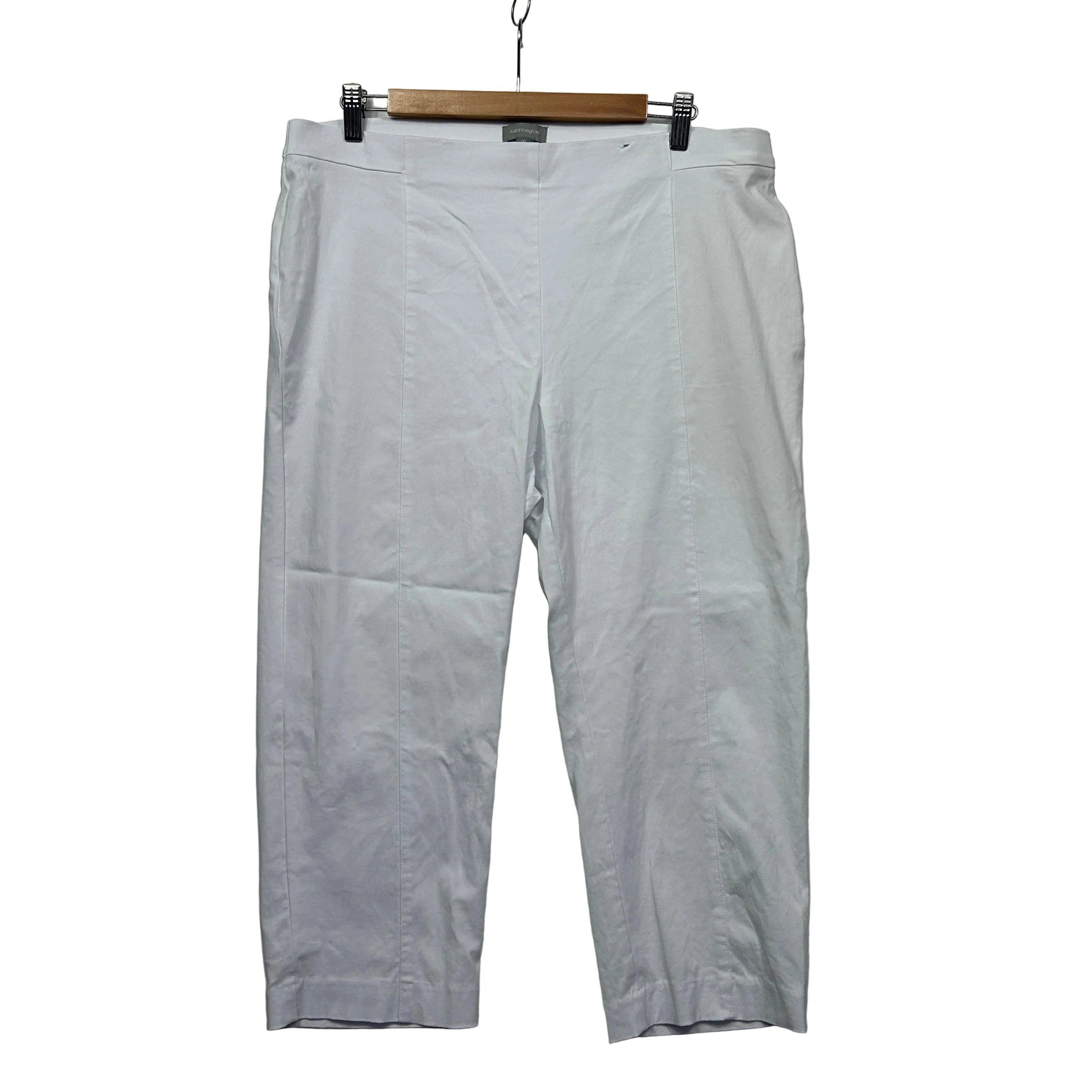 Suzanne Grae White Cropped Pants - Size XL