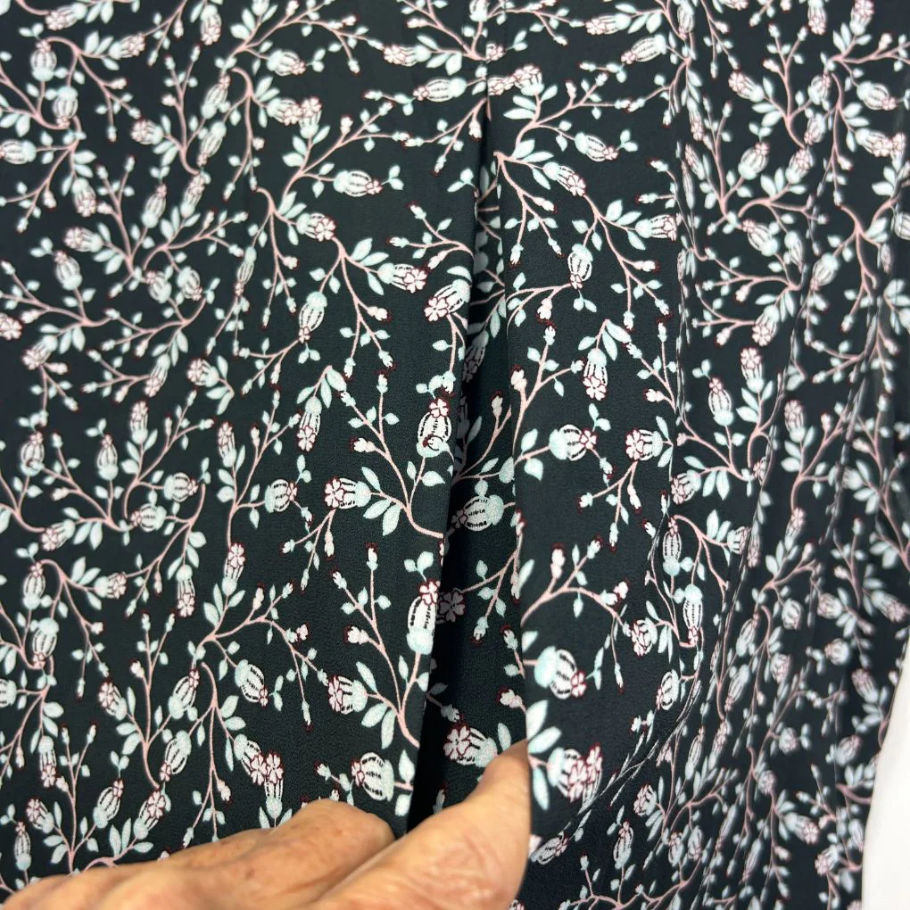 Table Eight Black Floral Hi Low Top - Size 18 - Image 3