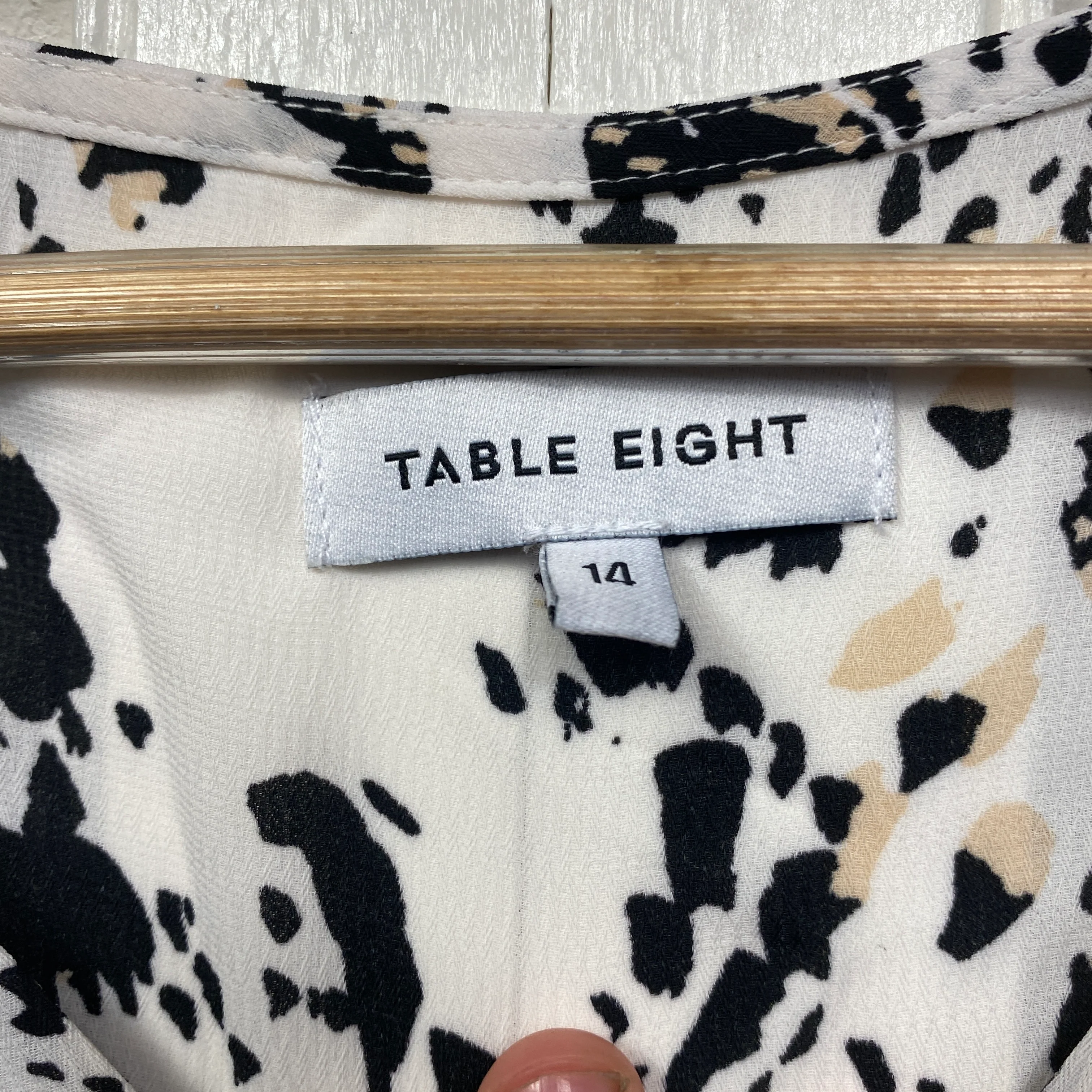 Table Eight Top Size 14 Sleeveless White - Image 3