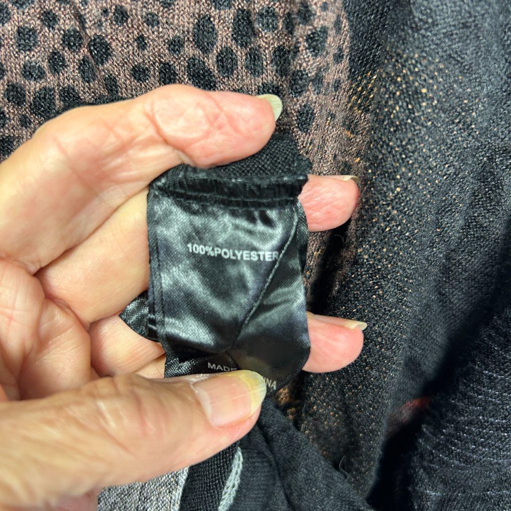 Taking Shape Black Botanical Print Top - Size 18/M - Image 3