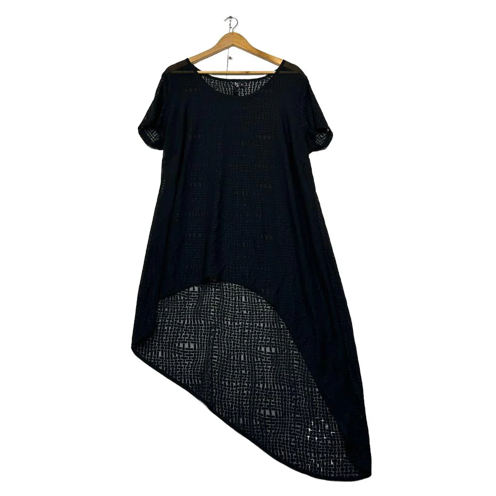 Taking Shape Black Top Layer Dress - Size 20/L