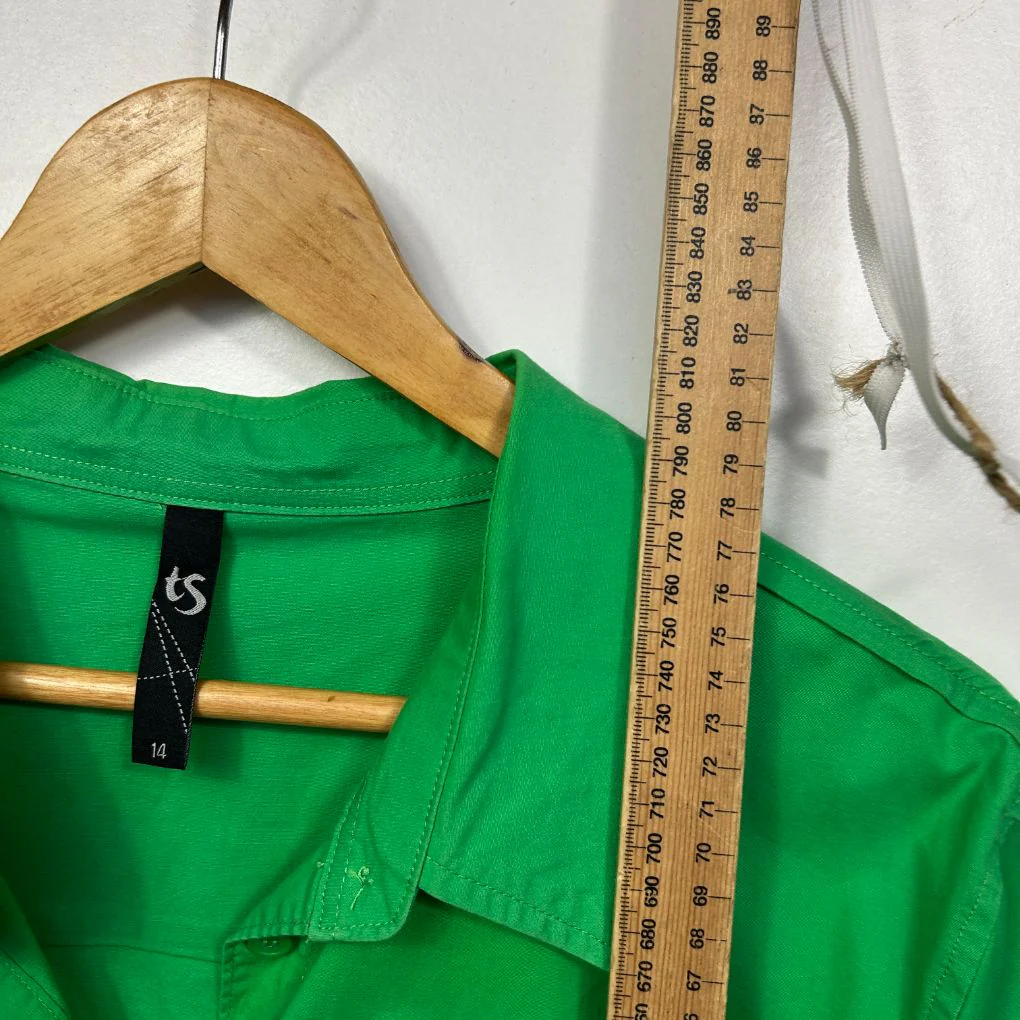 Taking Shape Green Cotton Shirt - Size 14 - Image 6