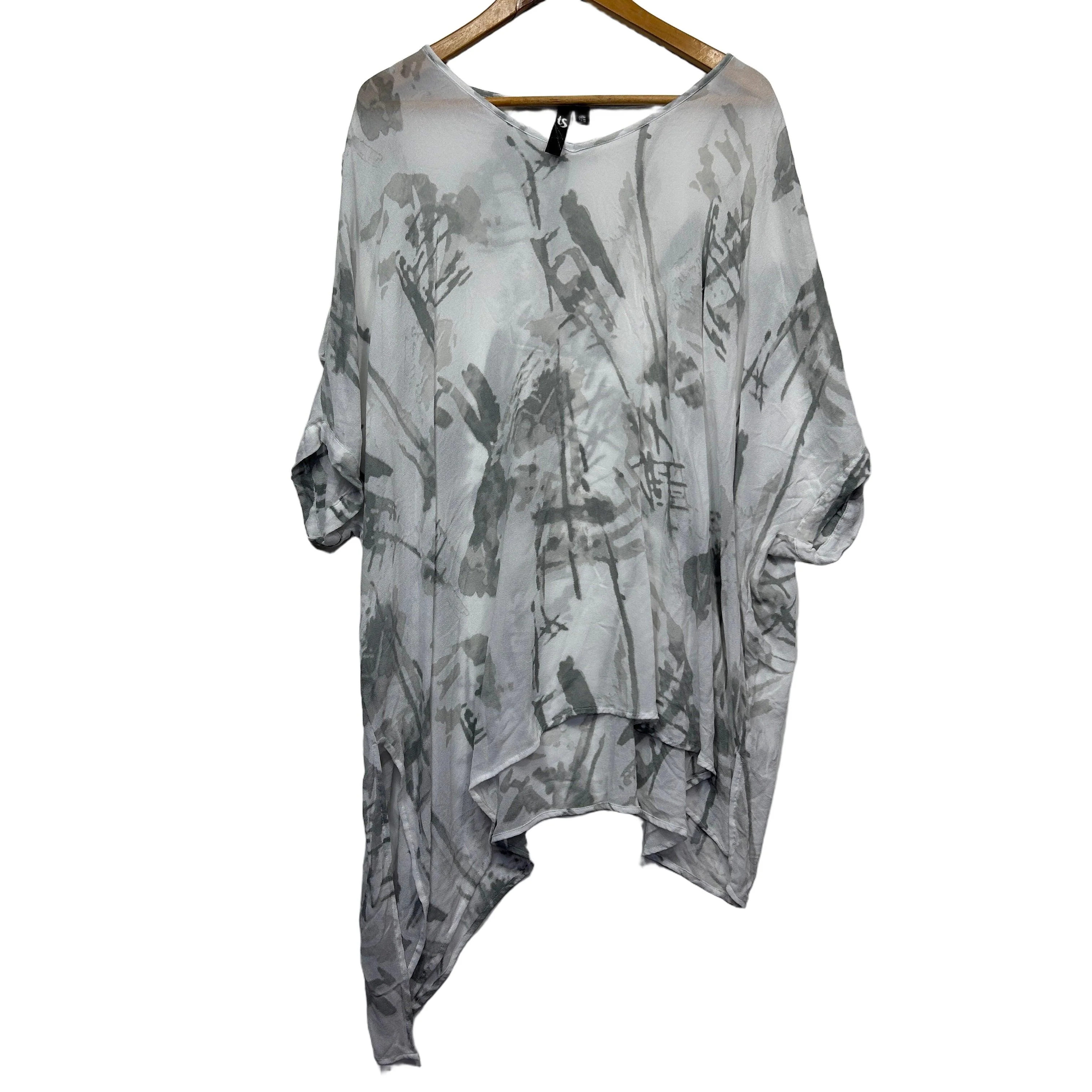 Taking Shape White Sheer Top - Size 18/M
