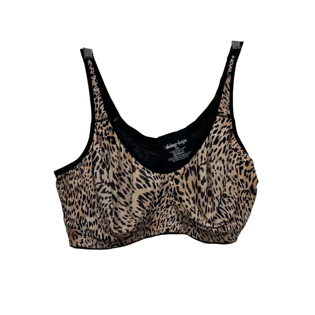Taking Shape Leopard Print Bra - Size 24E