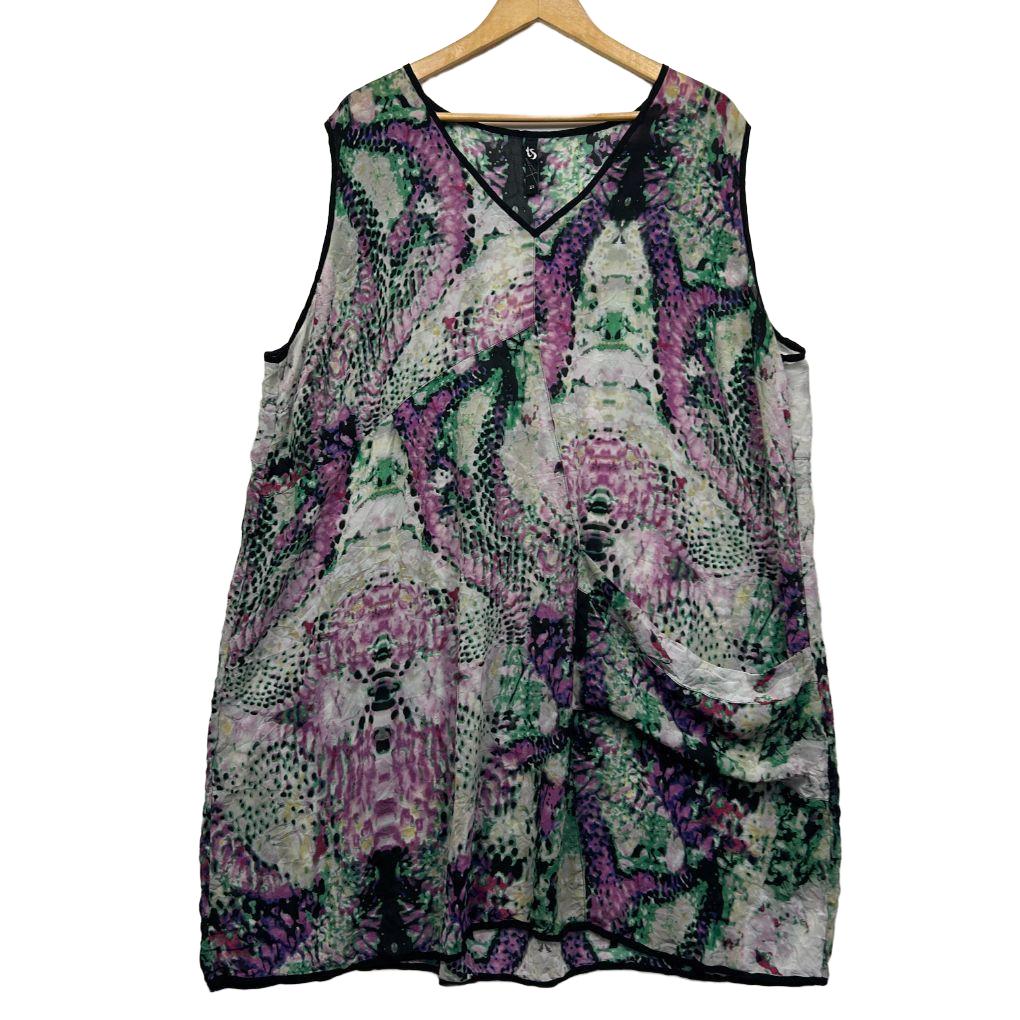 Taking Shape Multicoloured Sleeveless Top - Size 24