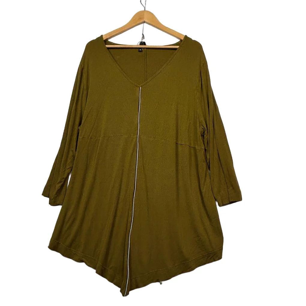Taking Shape Olive Top - Size 22/XL