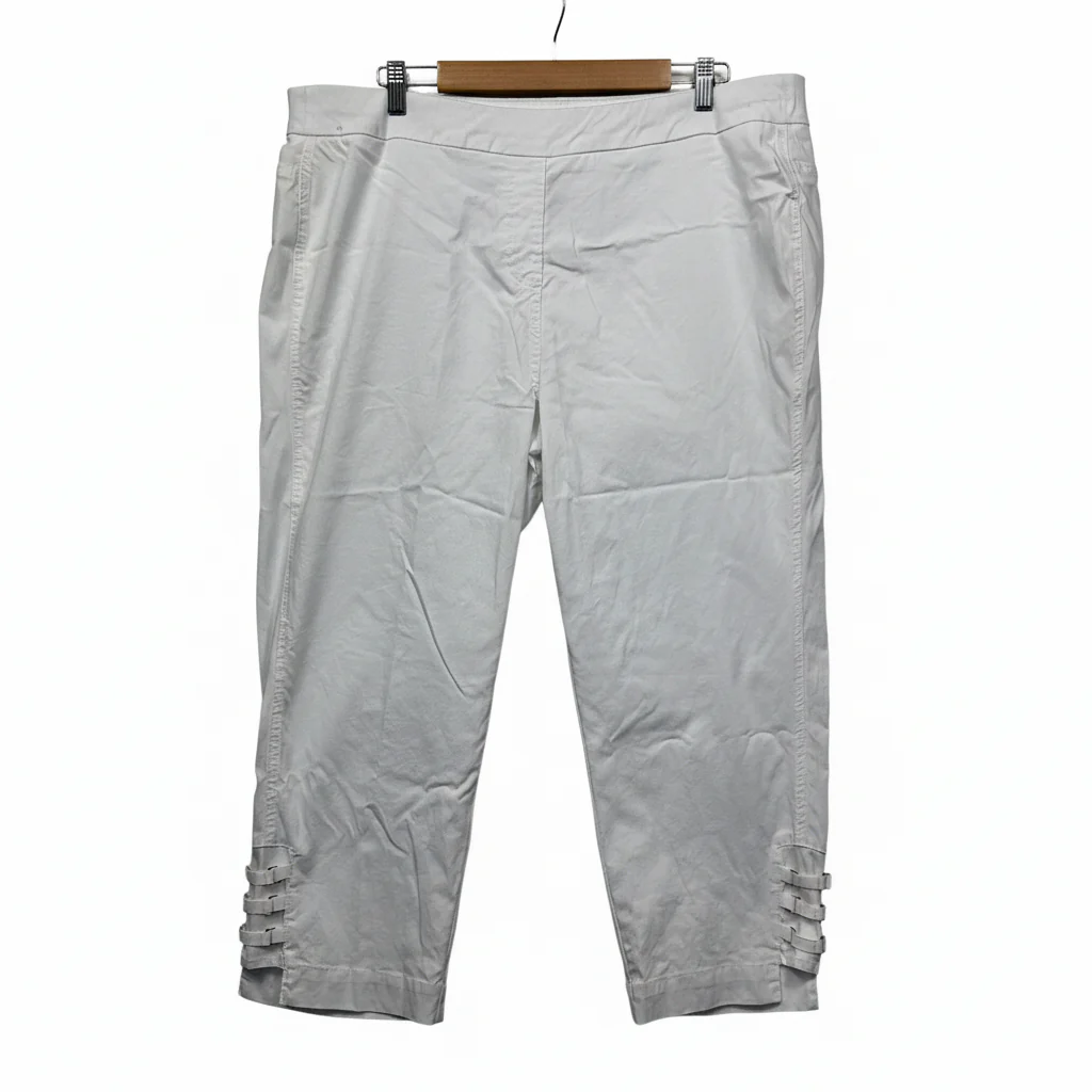 Taking Shape White Crop Pants - Size 20