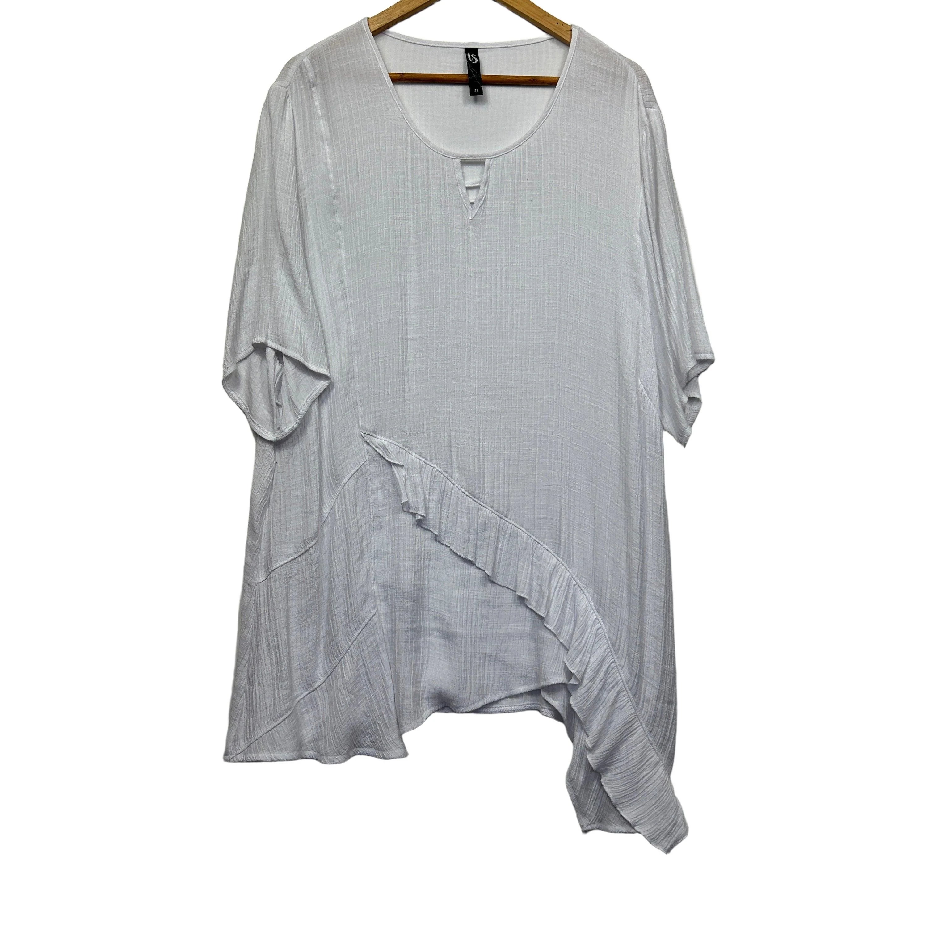 Taking Shape White Top - Size 22