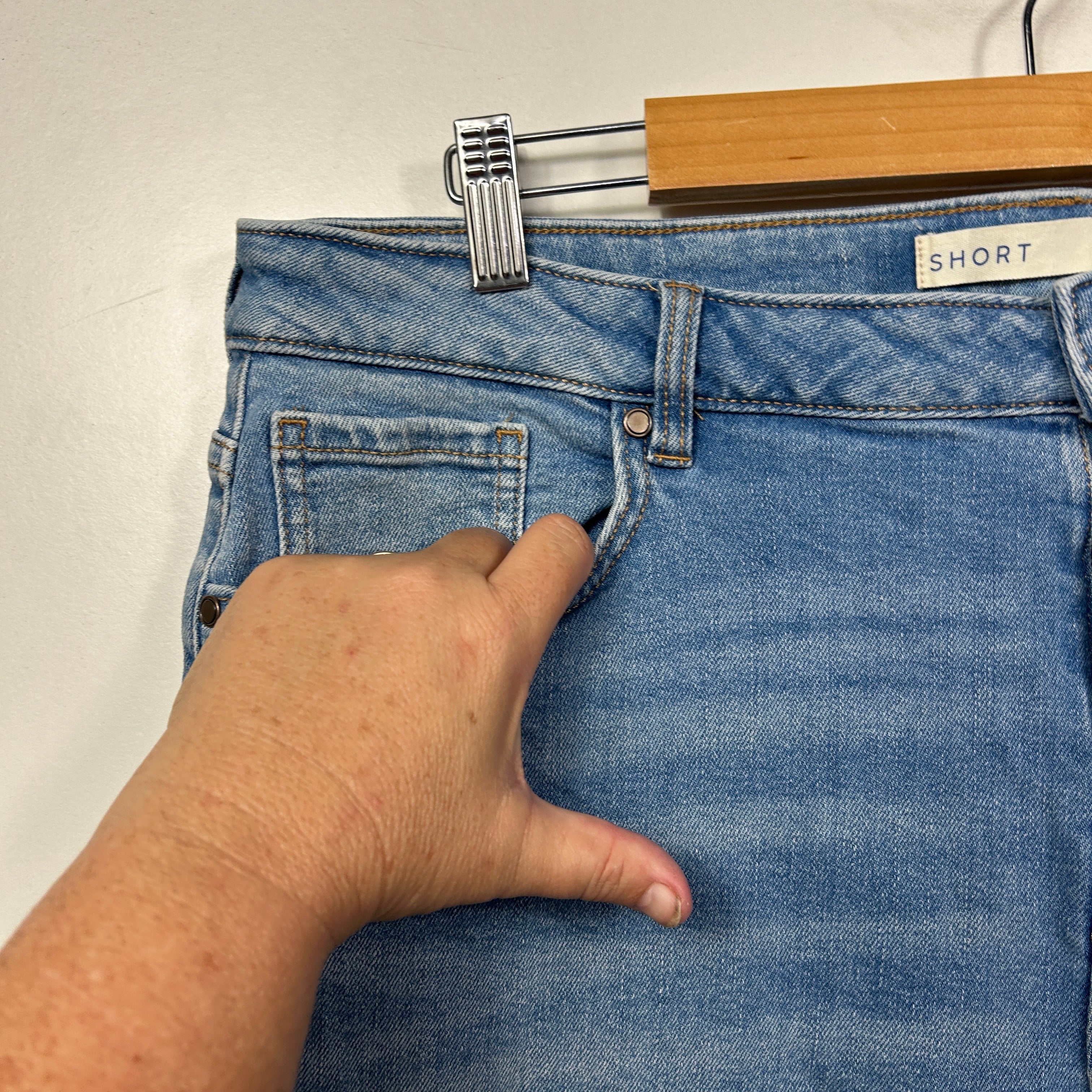 Target Blue Denim Shorts - Size 18 - Image 3
