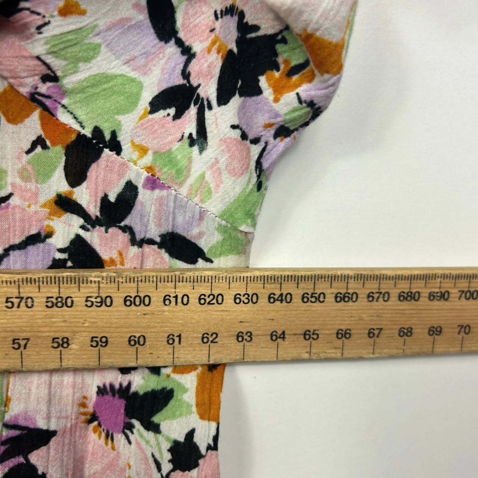 Target Floral Multicoloured Long Sleeve Button Up Cotton Shirt Blouse Size 16 - Image 9