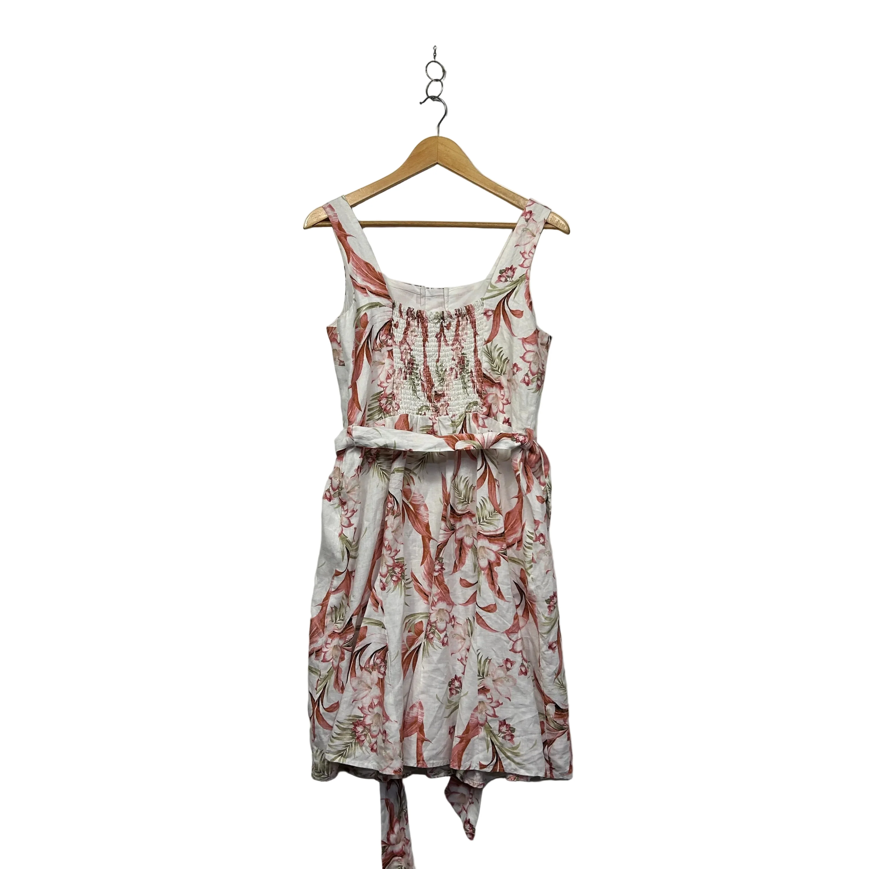 Target Linen Floral Dress - Size 14 - Image 3