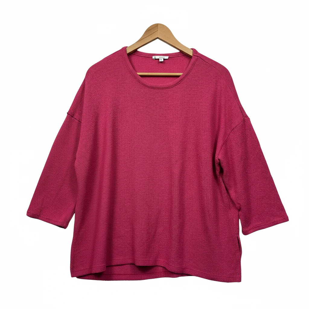 Target Woman Pink Textured Knit Top - Size XL