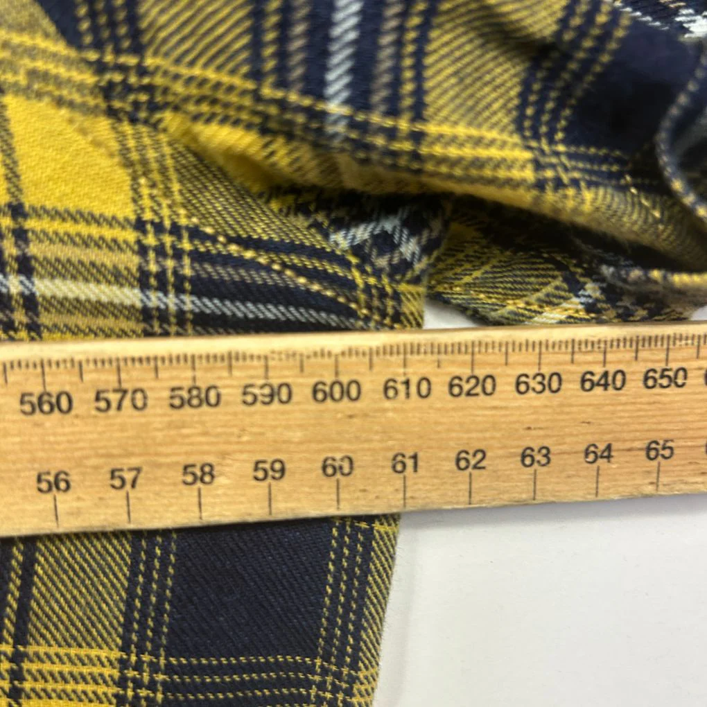 The 1964 Denim Company Yellow Plaid Mens Shirt - Size 3XL - Image 5