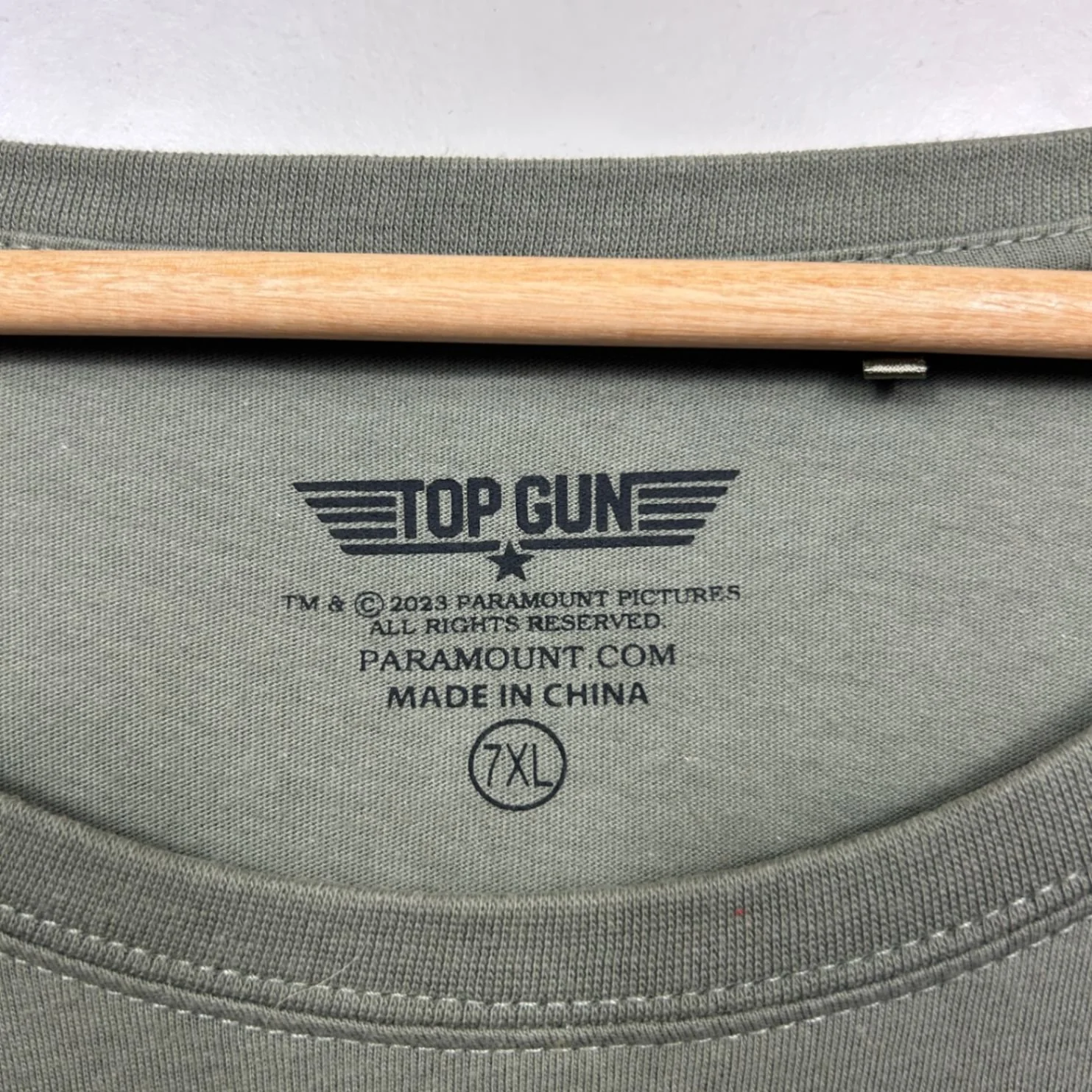 Top Gun Top Dad Men's Khaki Crew Neck Short Sleeve Cotton T-Shirt Size 7XL - Image 3