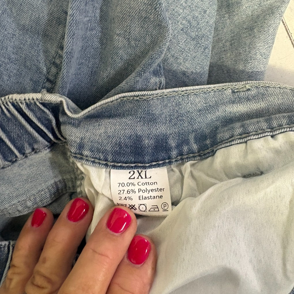 Blue Denim Skirt - Size 2XL - Image 3