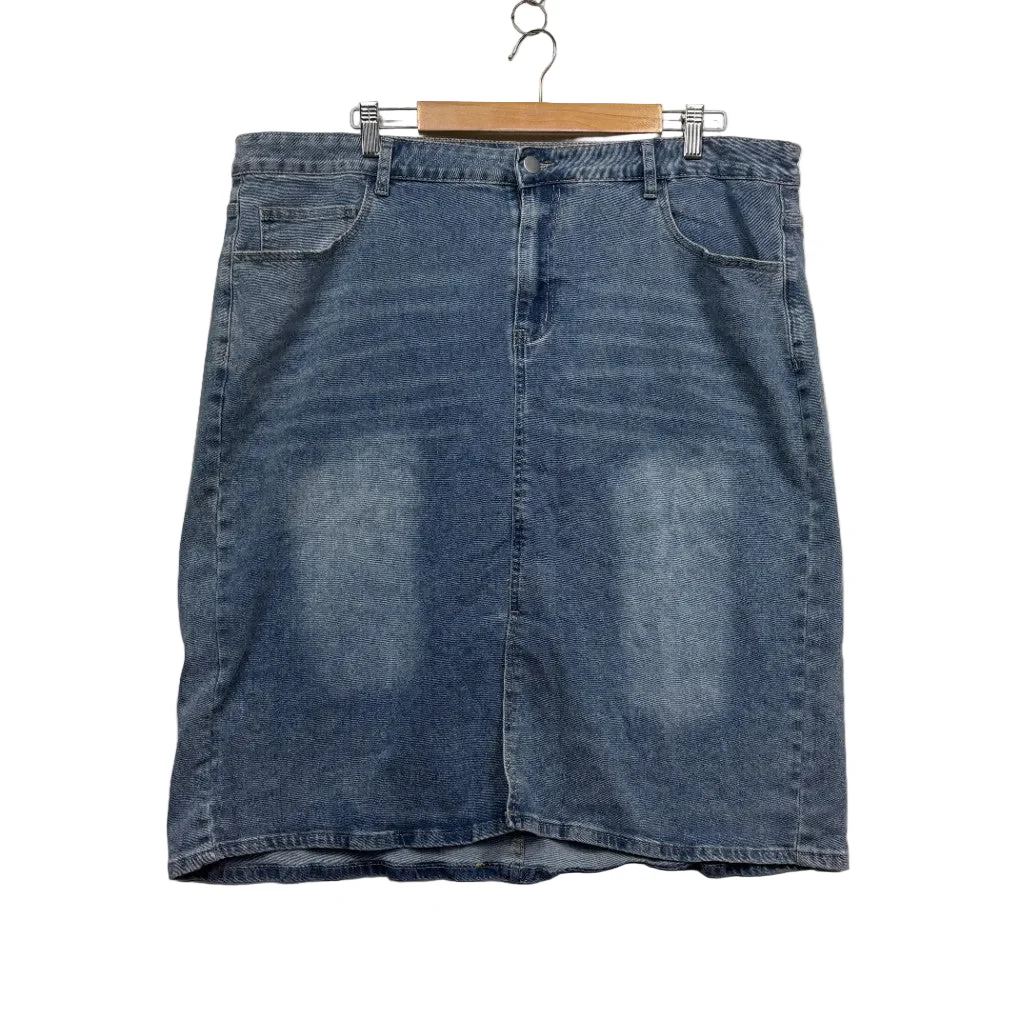 Blue Denim Skirt - Size 4XL