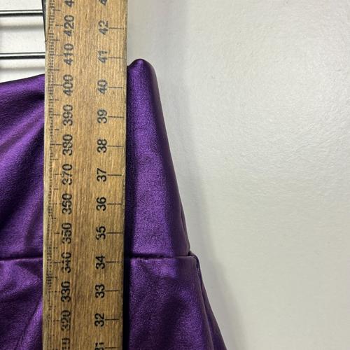 Purple Satin Skater Skirt - Size 1XL - Image 4