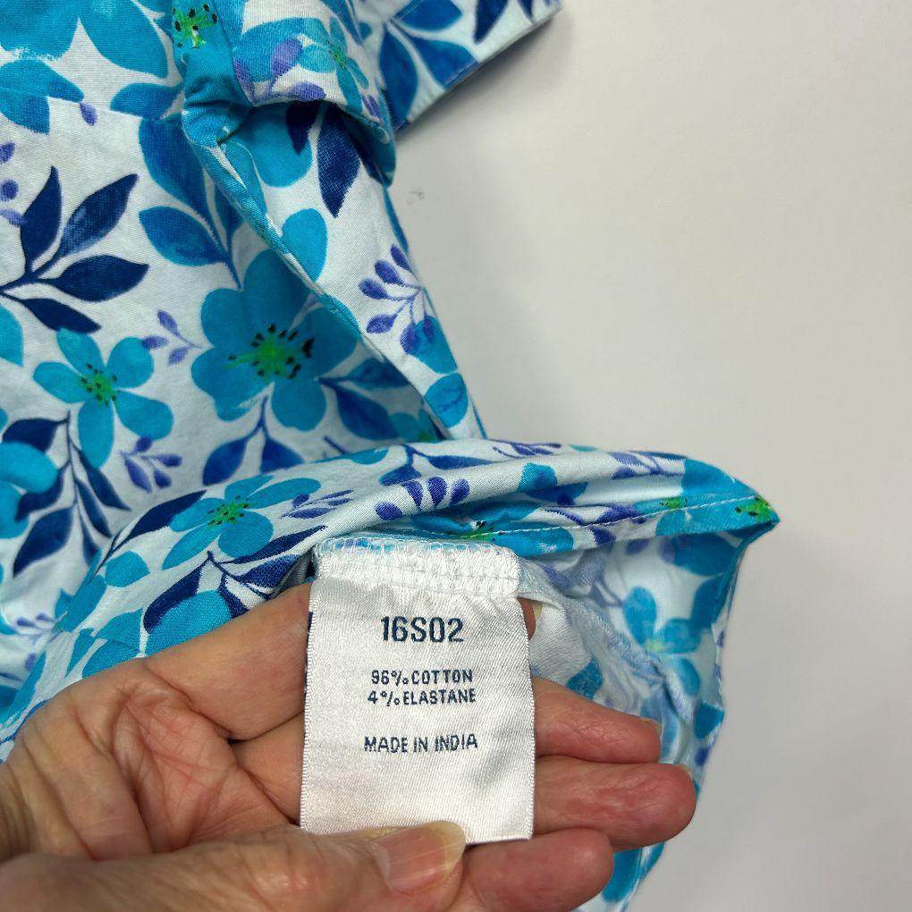 Victoria Hill Blue Cotton Shirt - Size 20 - Image 3