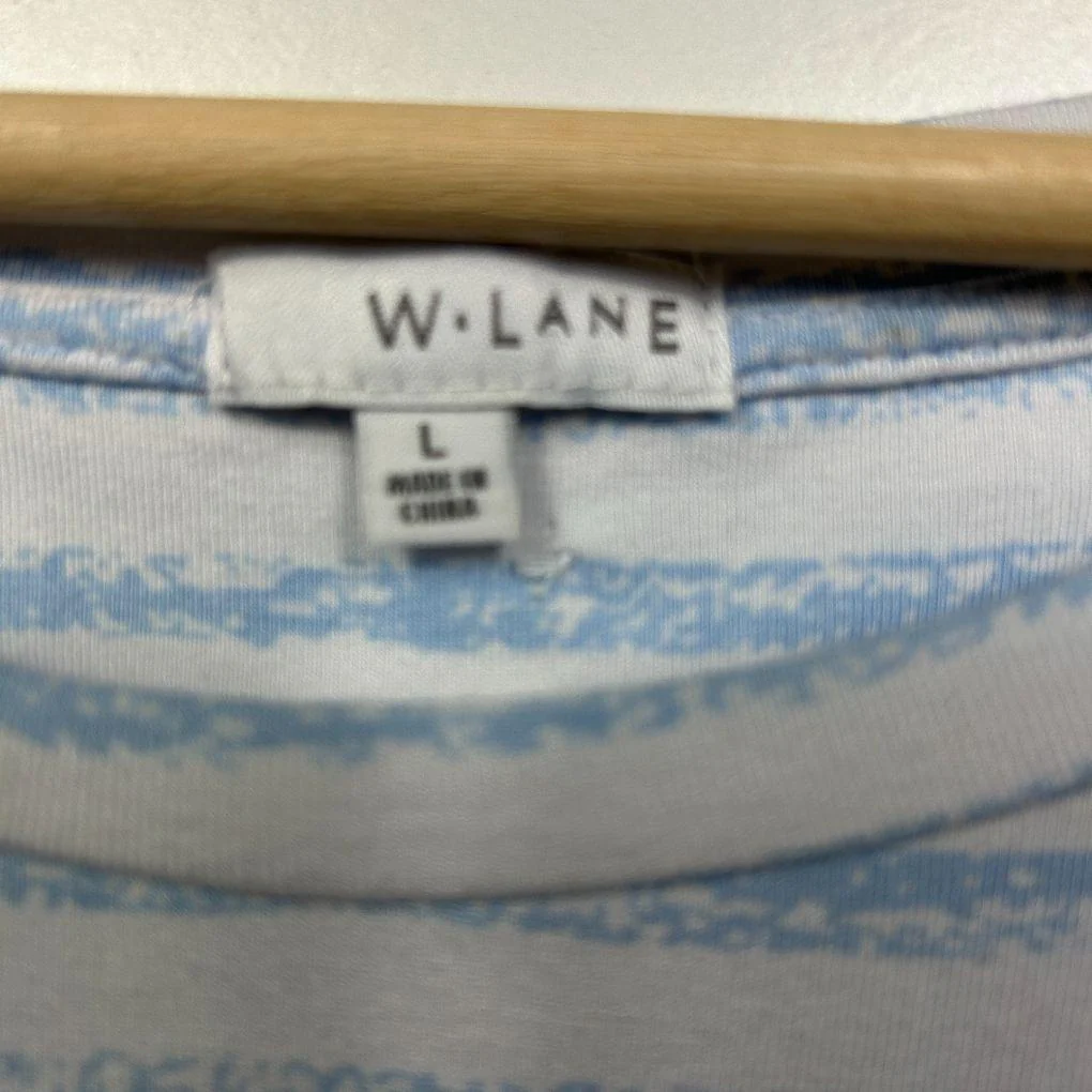 W.Lane Blue Striped Top - Size L - Image 2