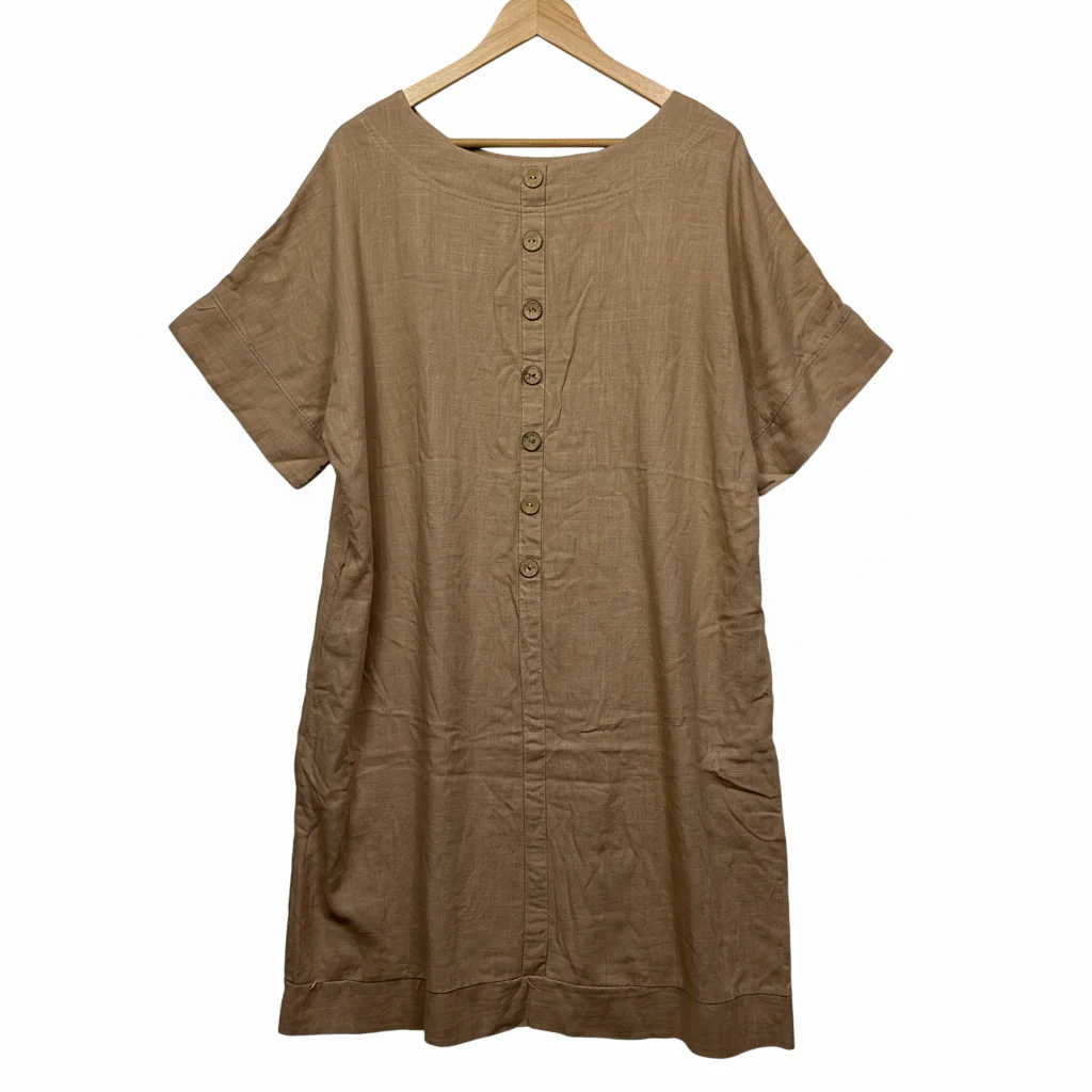 Willow Tree Brown Shift Dress - Size L/XL - Image 2