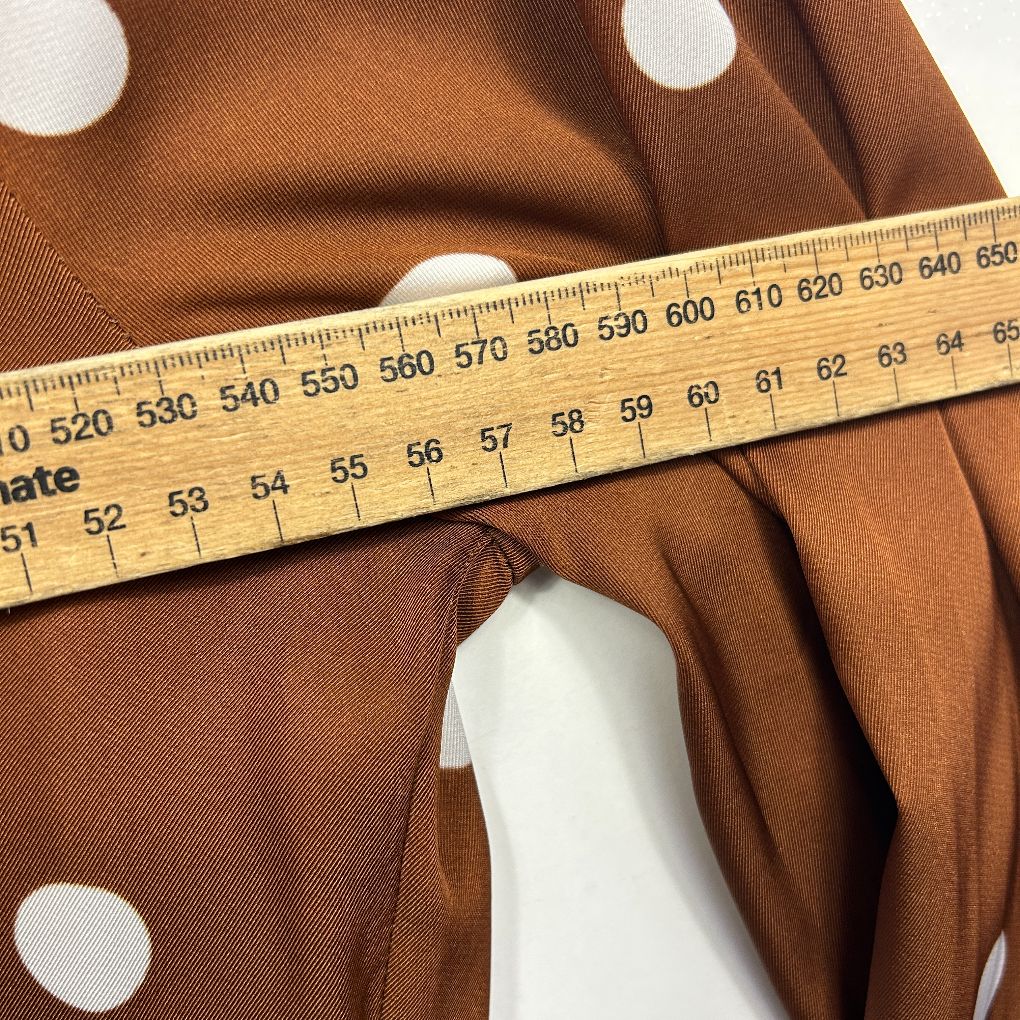 Witchery Brown Polka Dot Top - Size 12 - Image 5