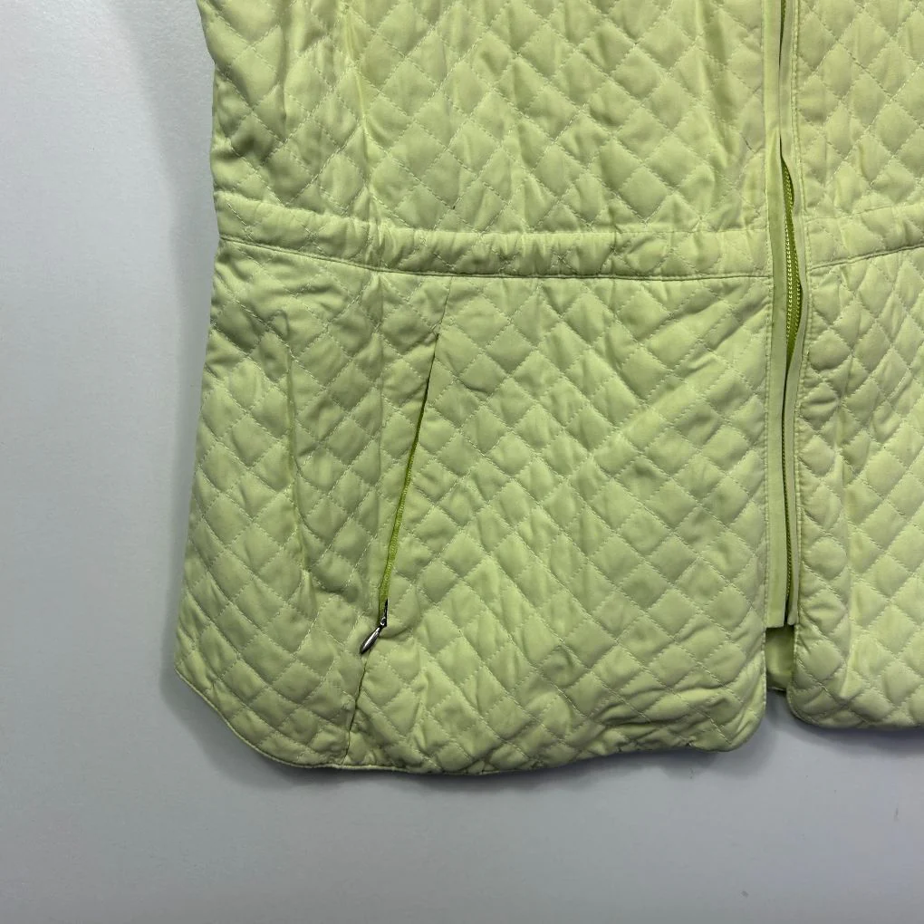 Yarra Trail Lime Green Quilted Vest - Size 14 - Image 2