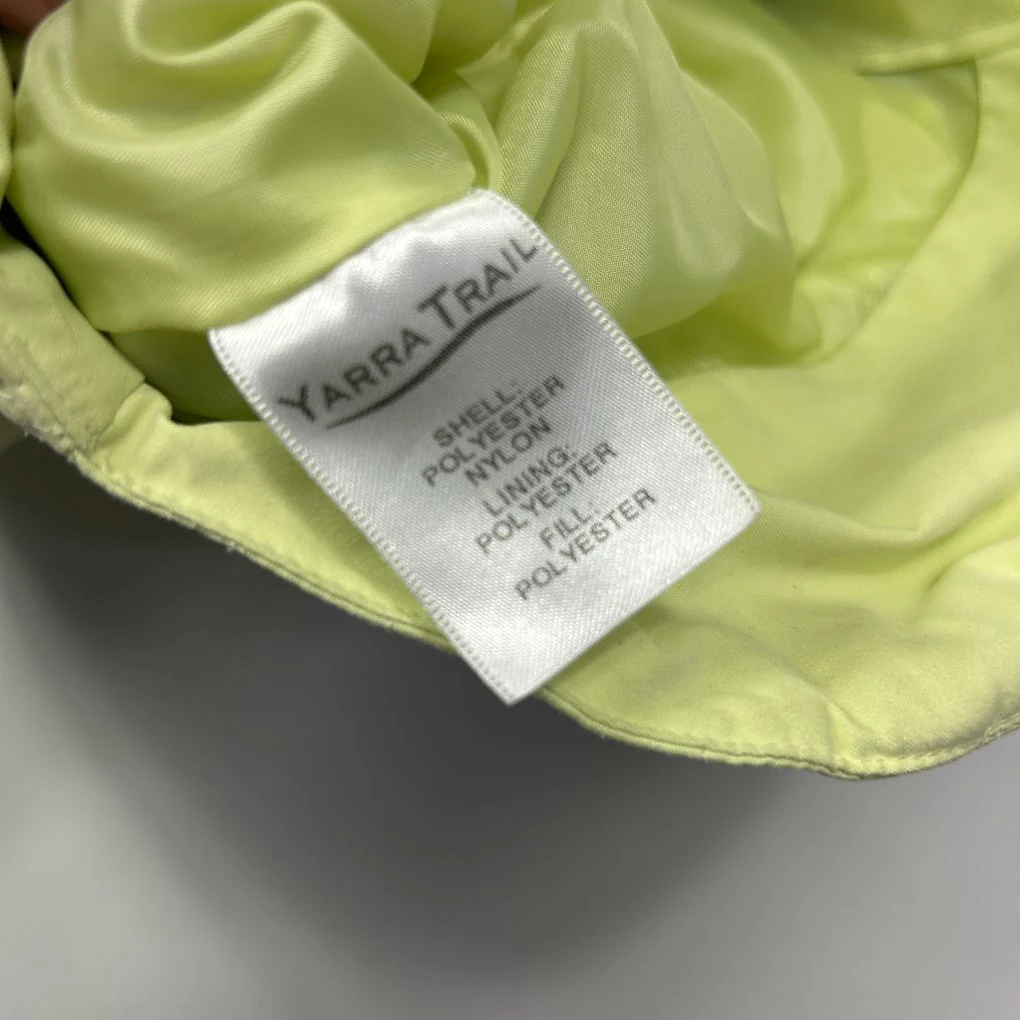 Yarra Trail Lime Green Quilted Vest - Size 14 - Image 3